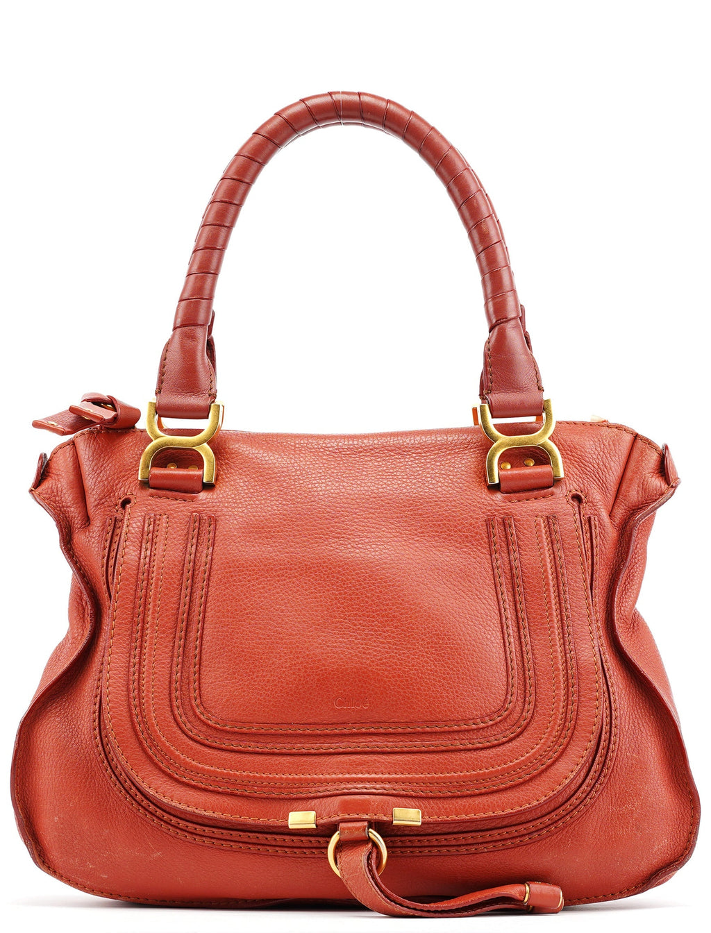 Red Leather Marcie Shoulder Bag