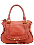 Red Leather Marcie Shoulder Bag