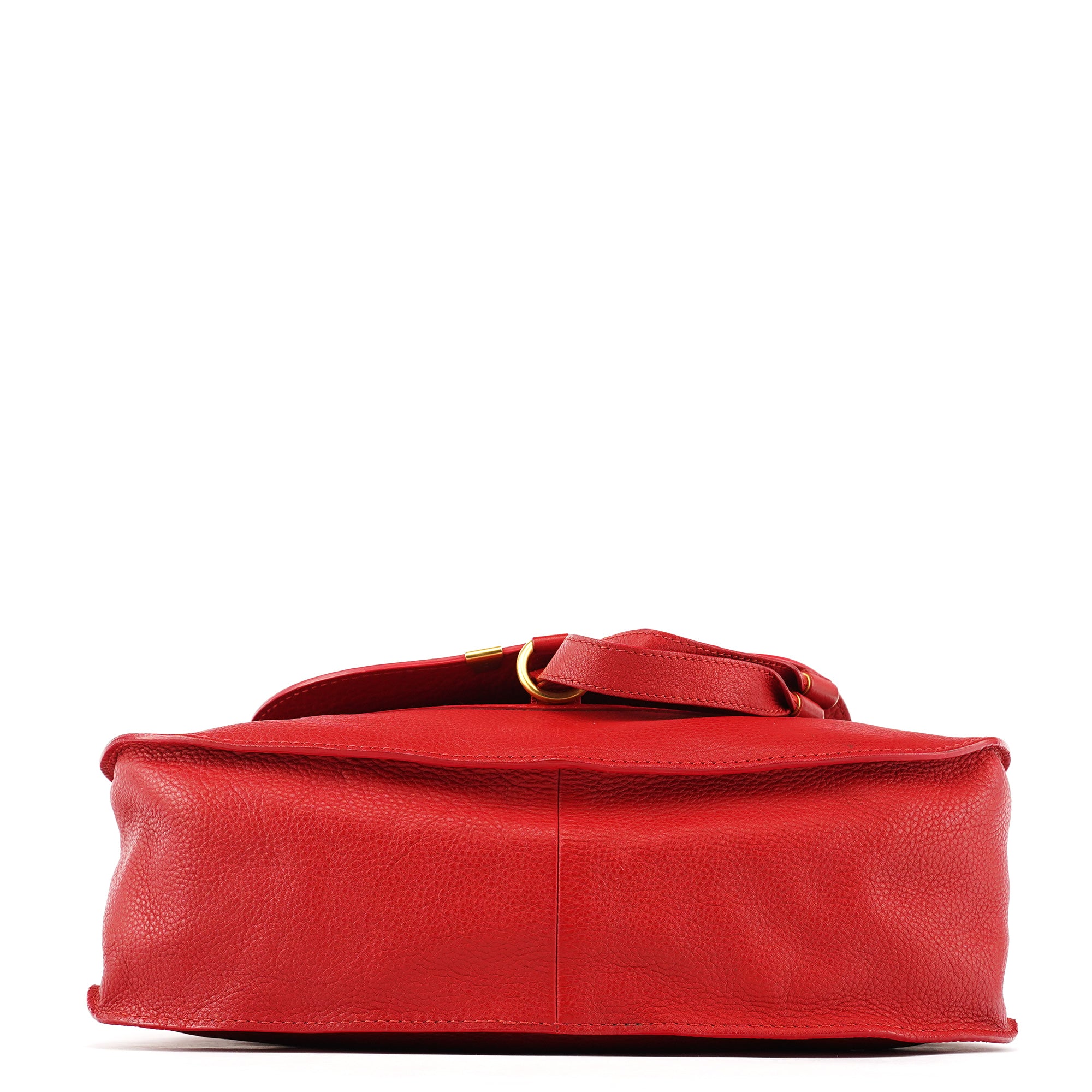 Red Leather Marcie Shoulder Bag