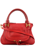 Red Leather Marcie Shoulder Bag