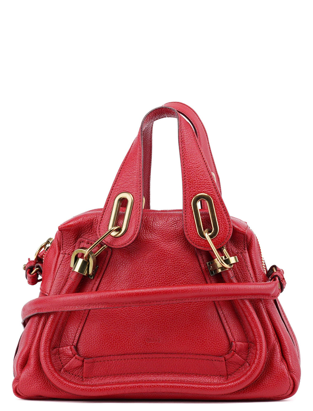 Red Leather Paraty 2-Way Shoulder Bag