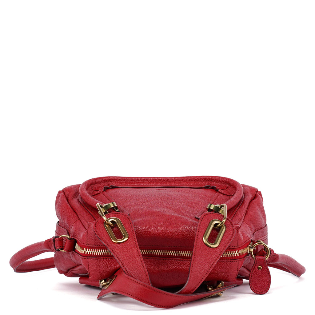 Red Leather Paraty 2-Way Shoulder Bag