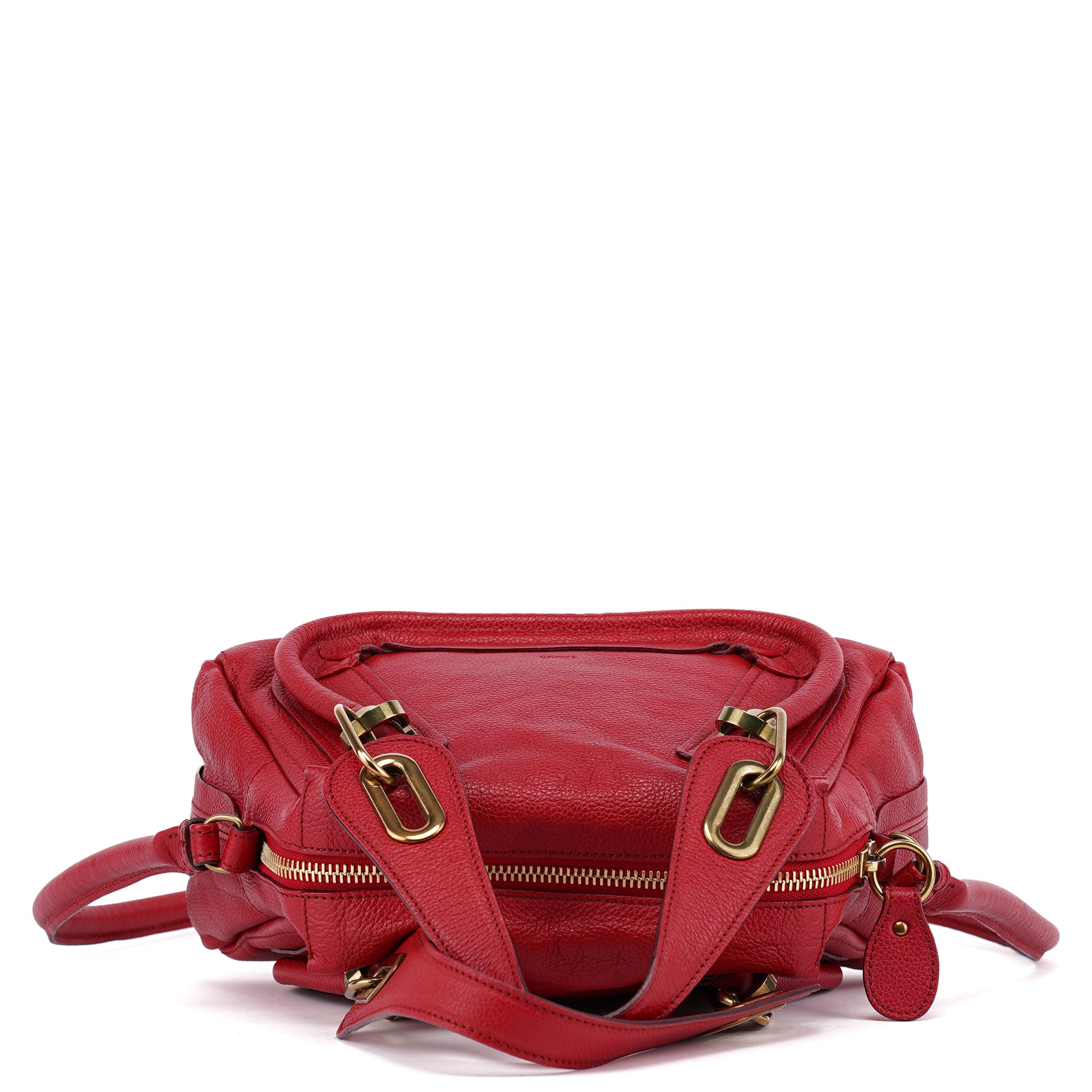 Red Leather Paraty 2-Way Shoulder Bag
