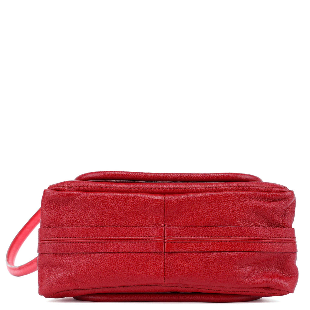 Red Leather Paraty 2-Way Shoulder Bag