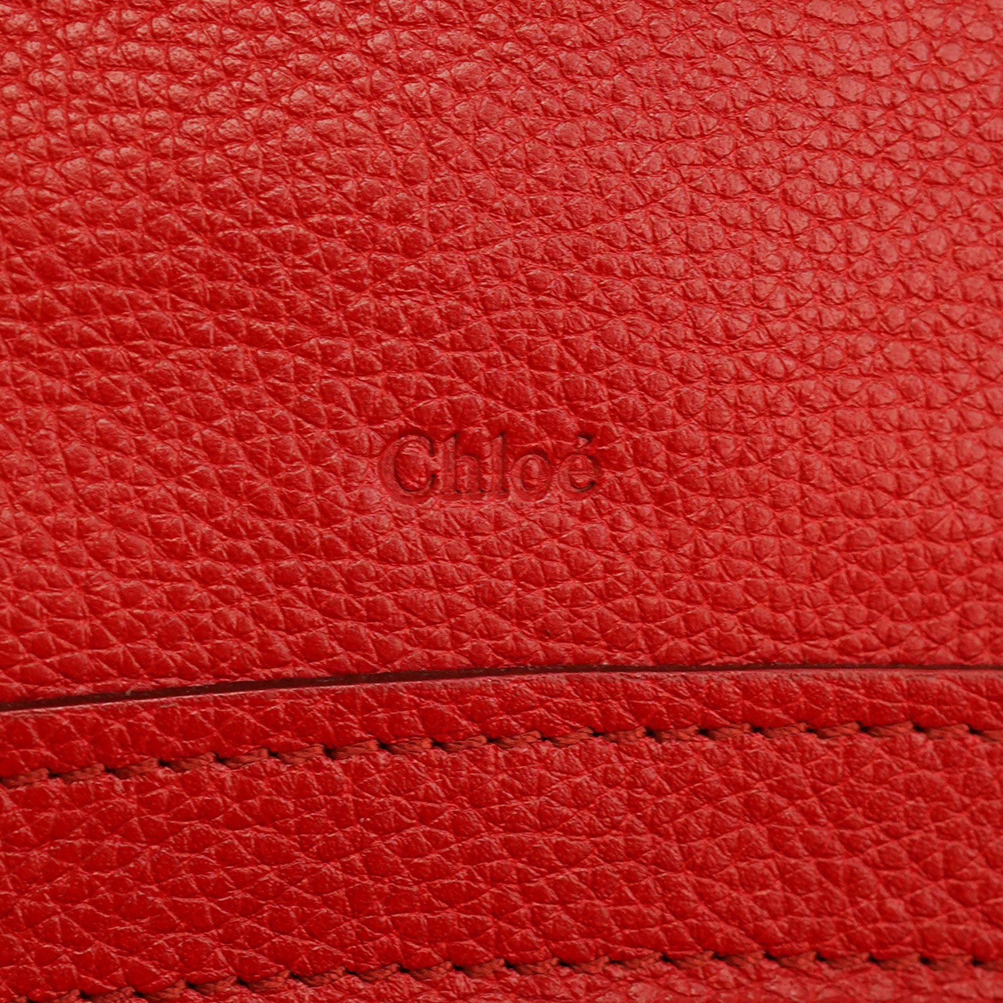 Red Leather Paraty 2-Way Shoulder Bag