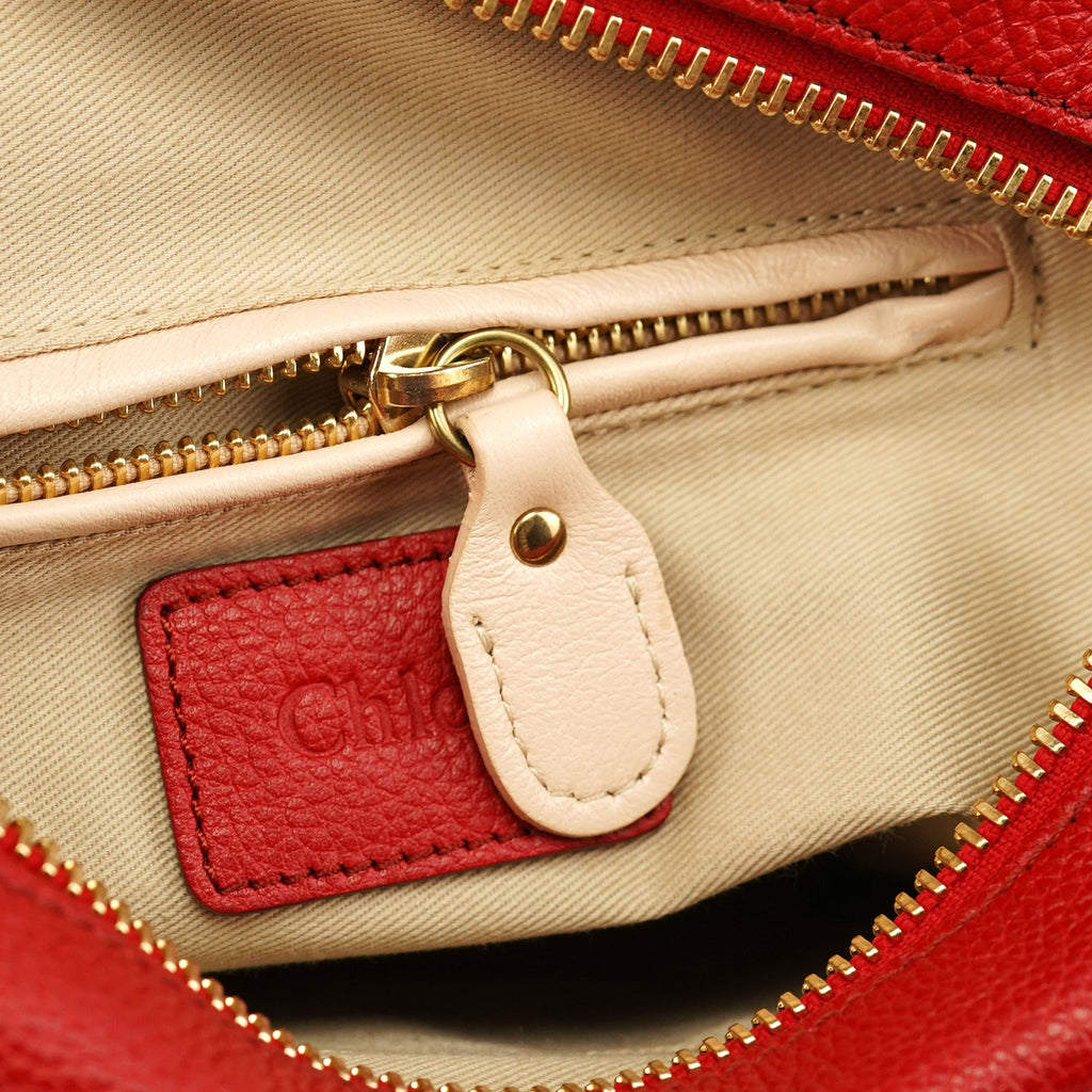 Red Leather Paraty 2-Way Shoulder Bag