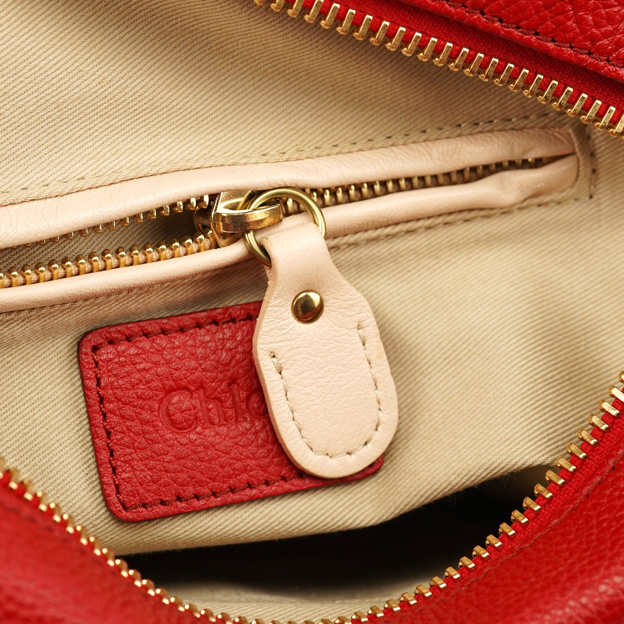 Red Leather Paraty 2-Way Shoulder Bag