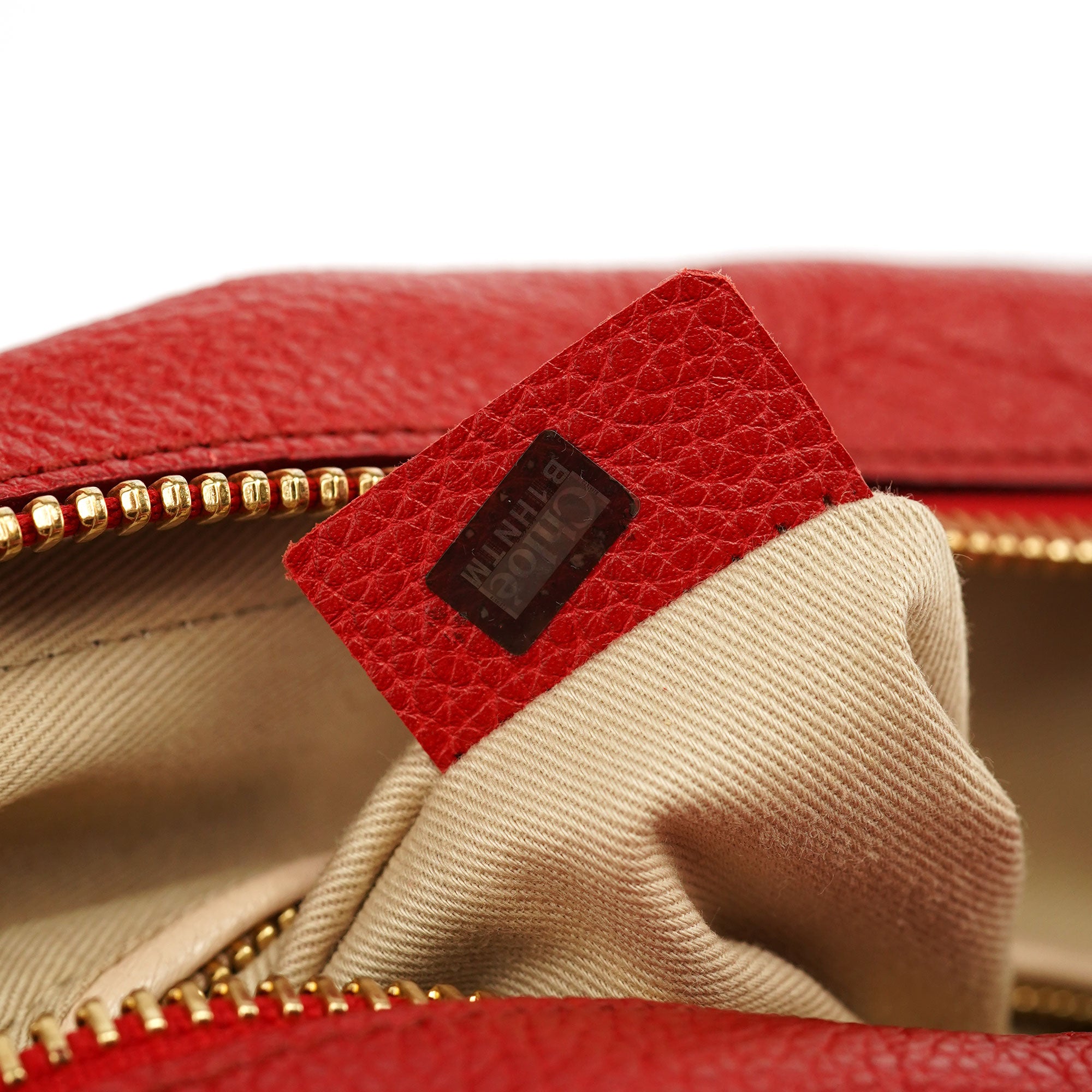 Red Leather Paraty 2-Way Shoulder Bag