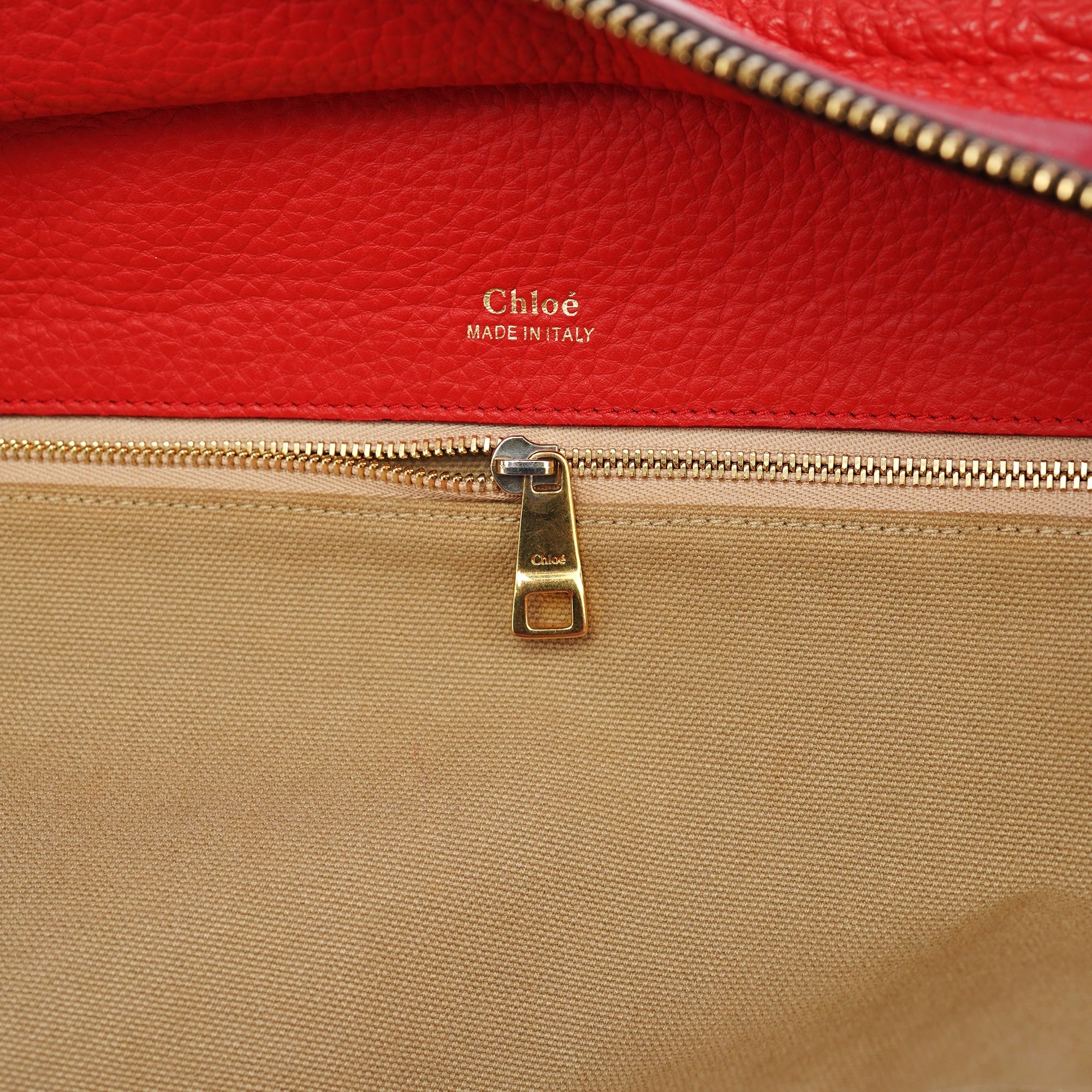 Red Leather Tote Bag