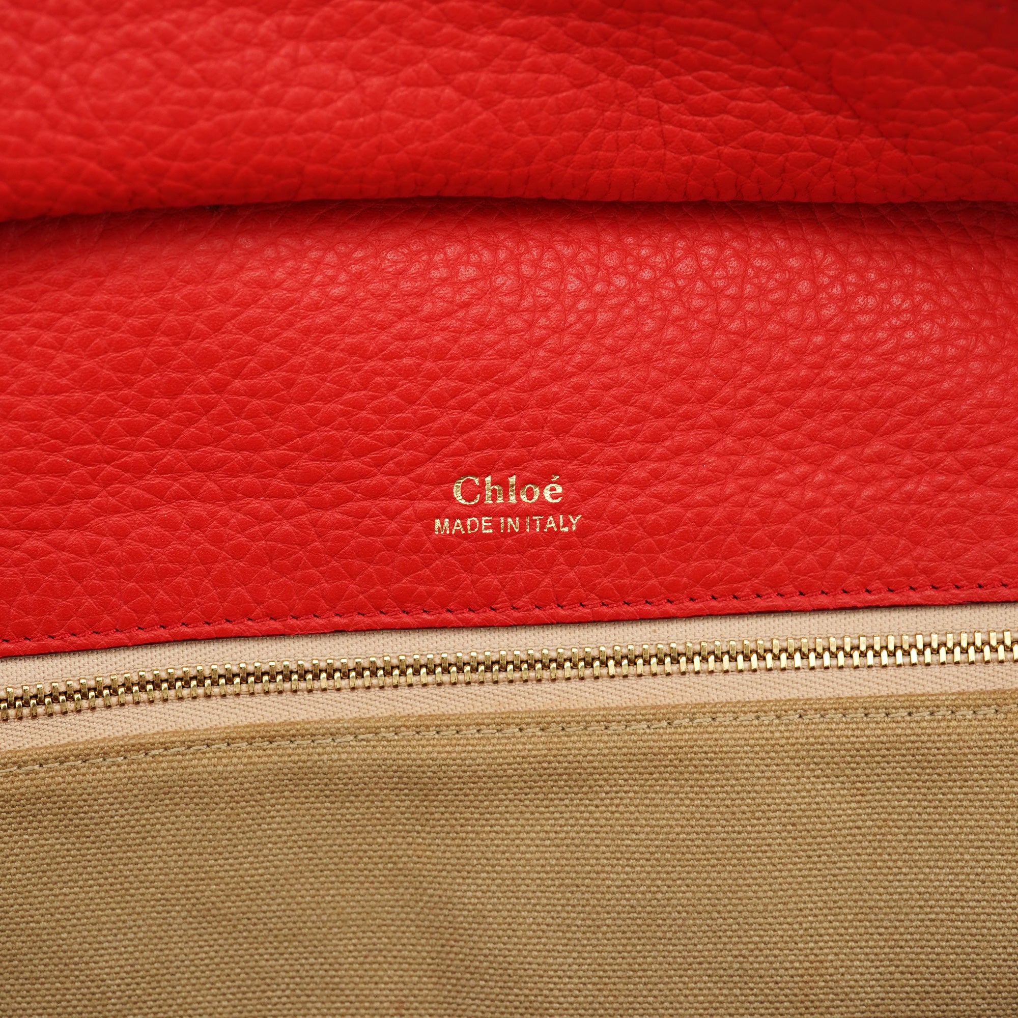 Red Leather Tote Bag