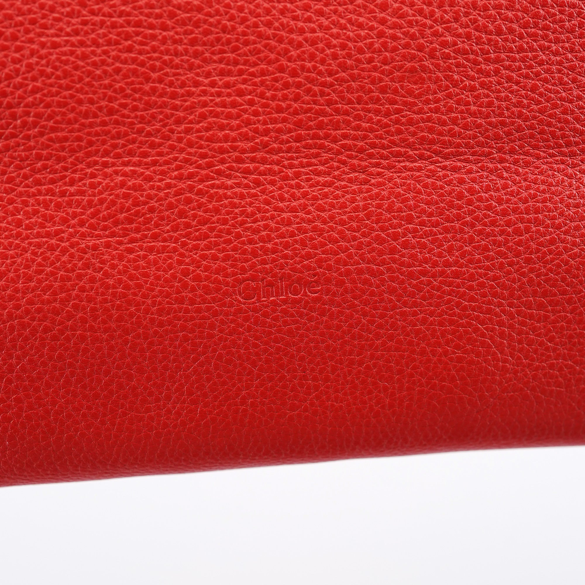 Red Leather Tote Bag