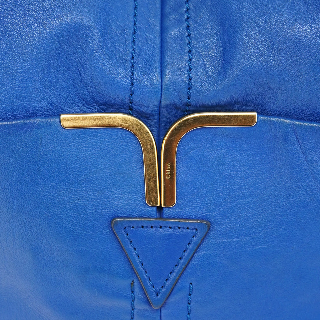 Royal Blue Lambskin Crossbody Bag