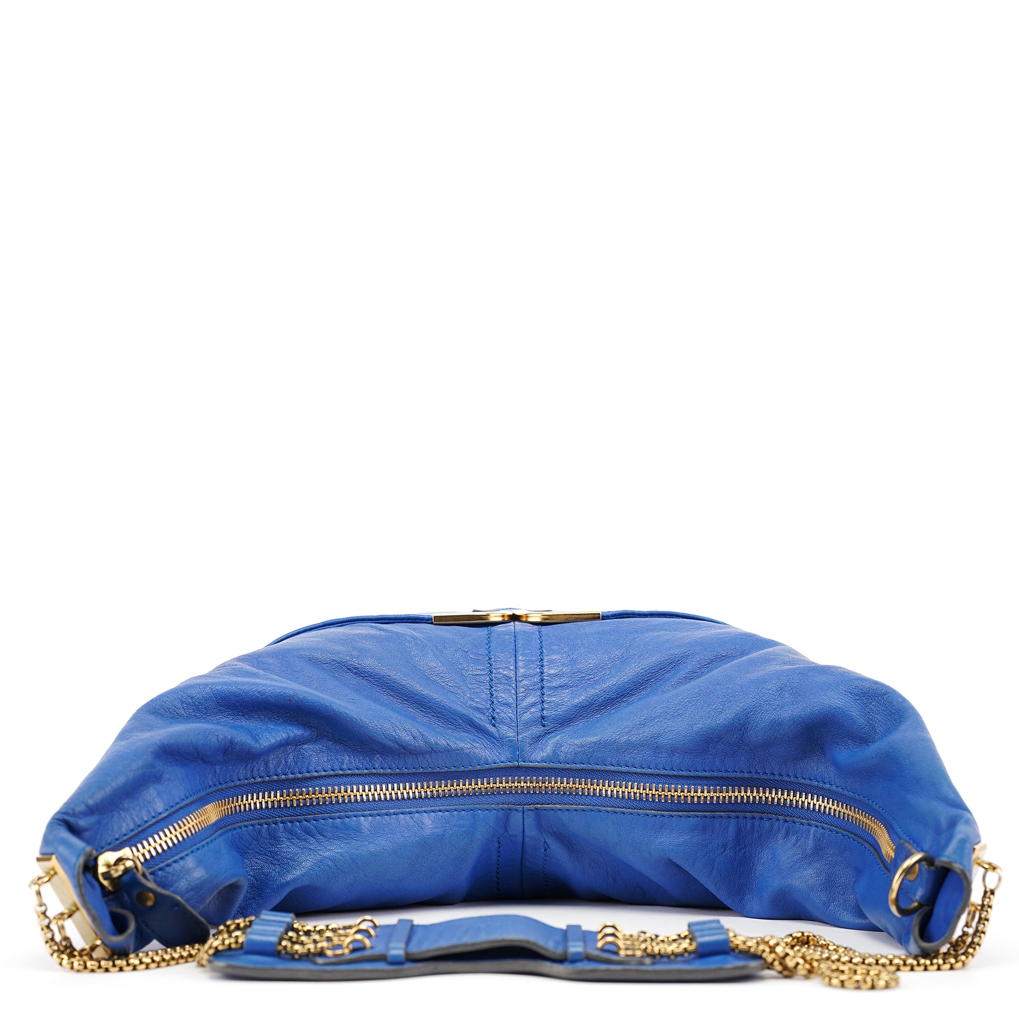 Royal Blue Lambskin Crossbody Bag