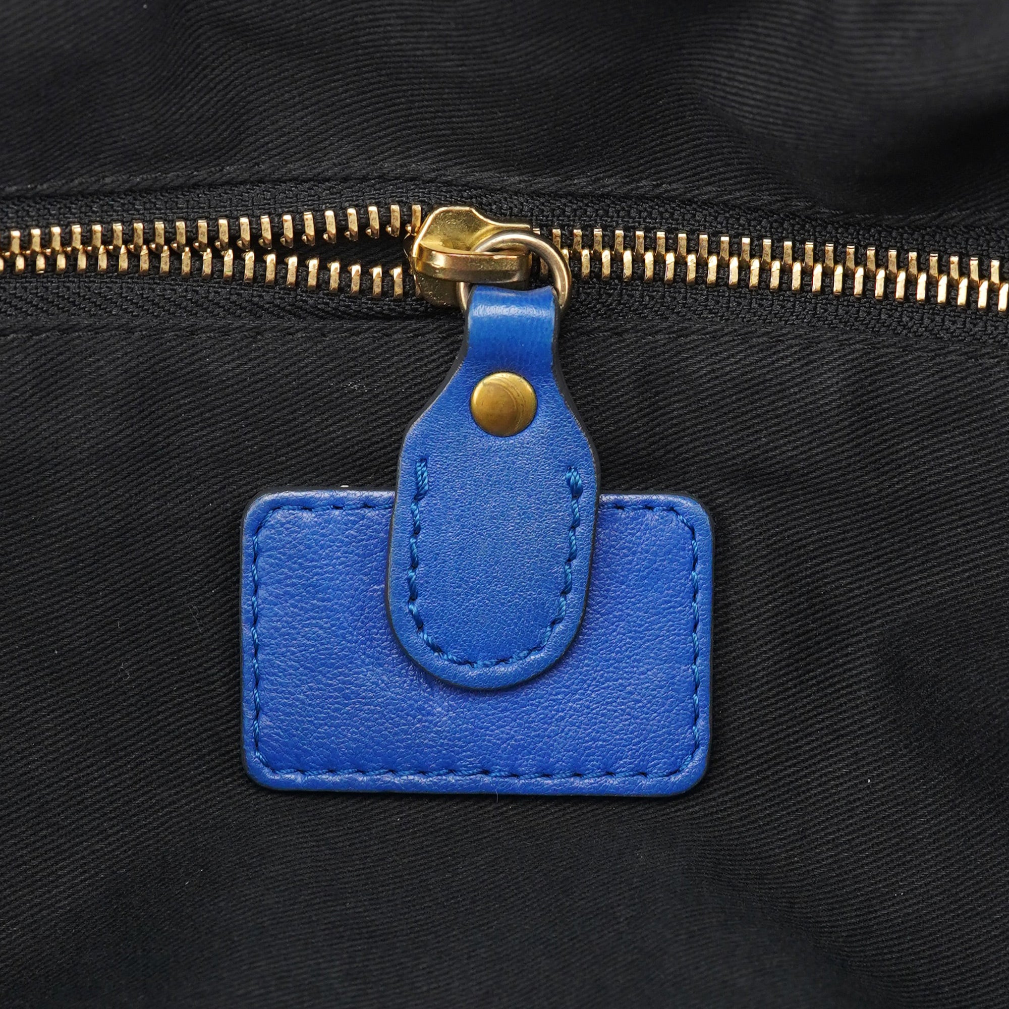 Royal Blue Lambskin Crossbody Bag