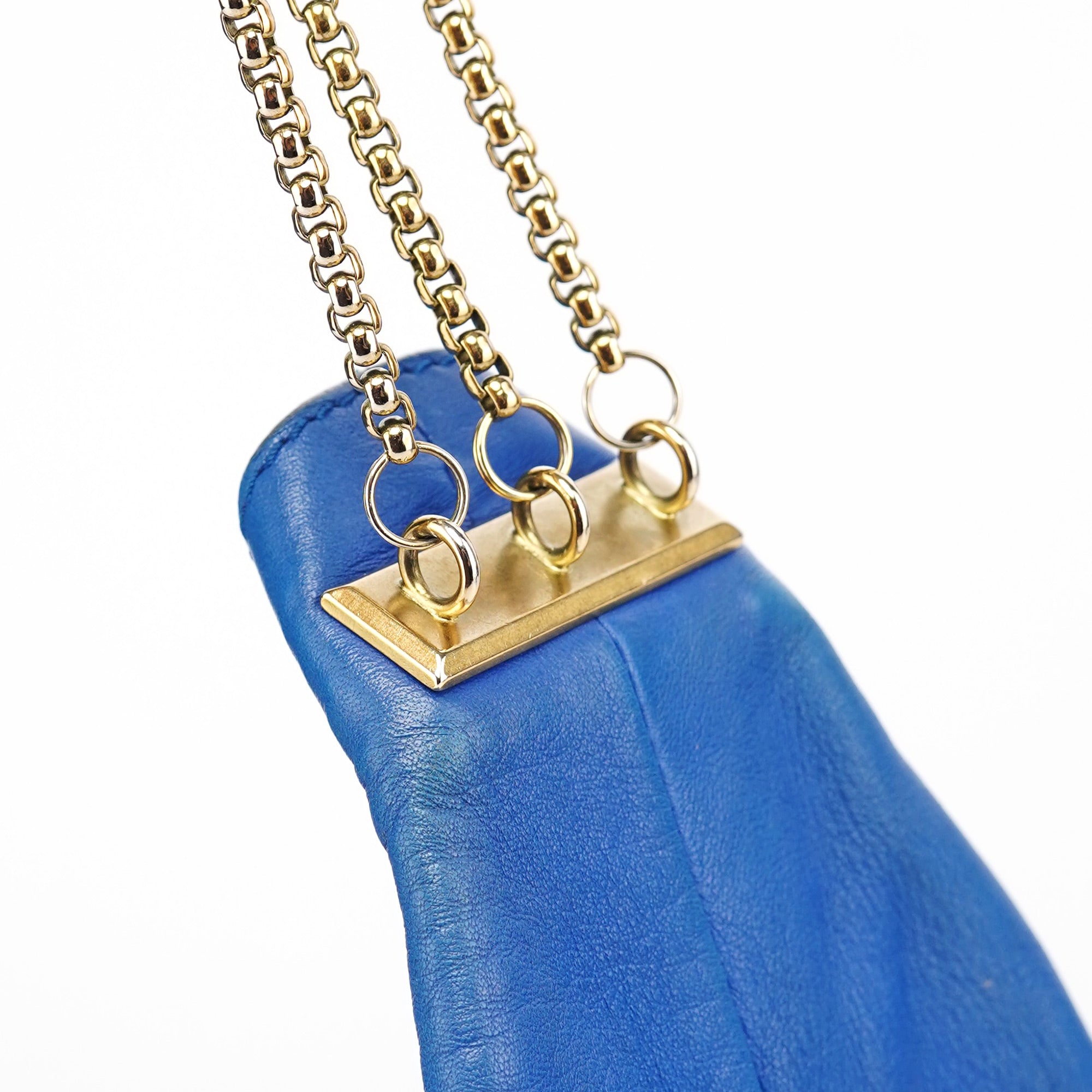 Royal Blue Lambskin Crossbody Bag