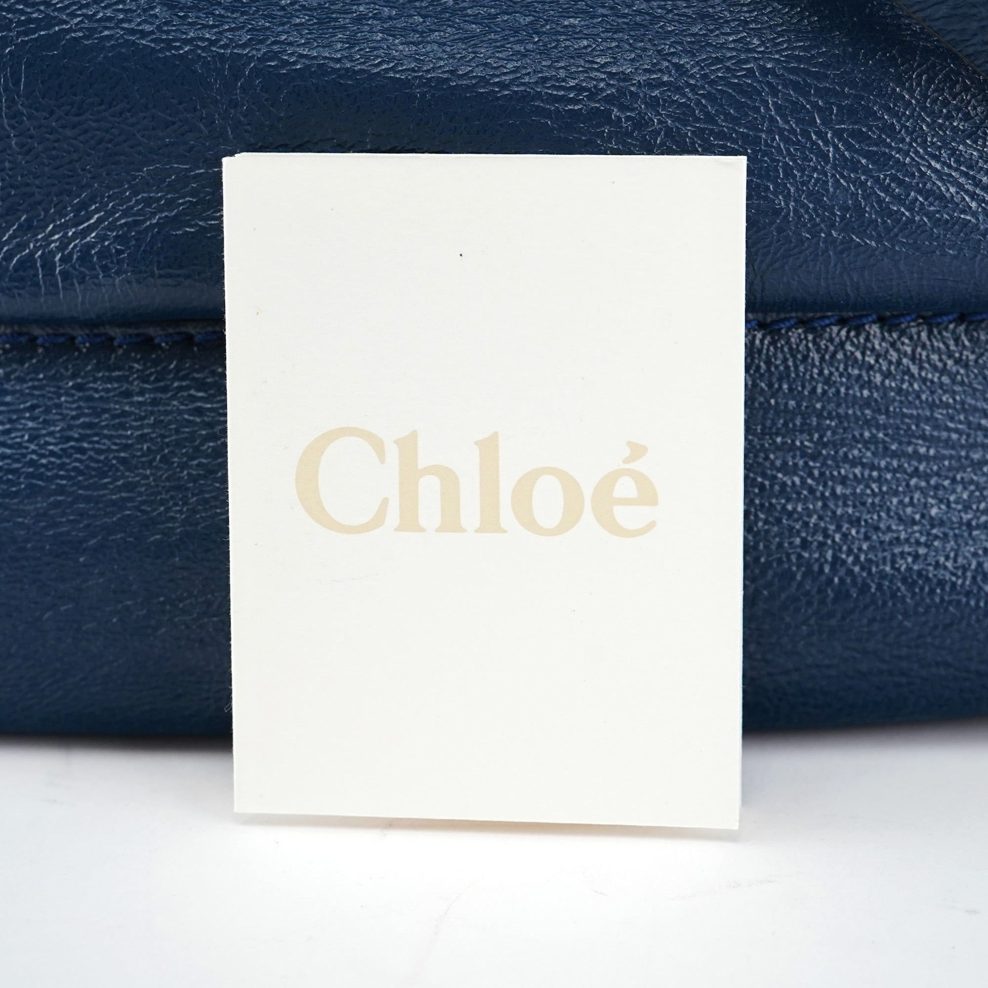 Royal Blue Leather Neo Paddington Tote Bag