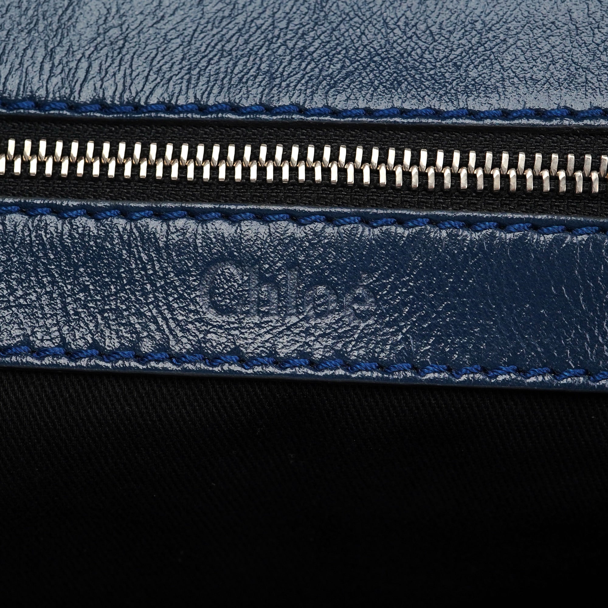 Royal Blue Leather Neo Paddington Tote Bag