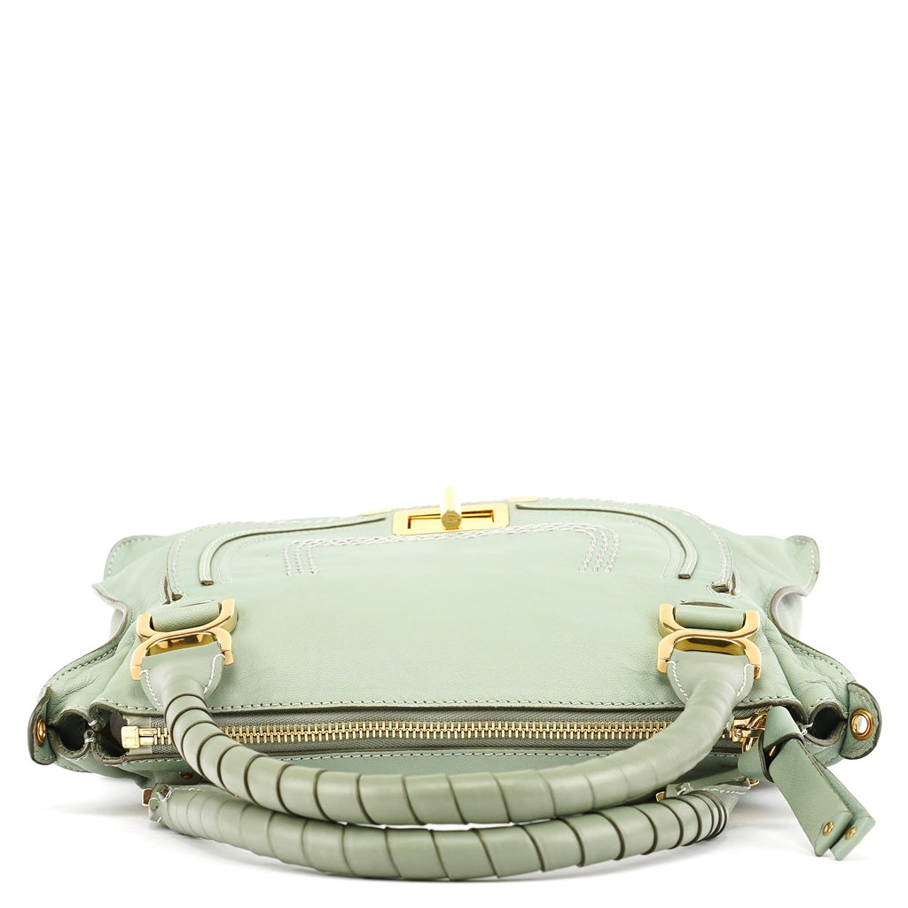 Sage Green Leather Marcie 2-Way Bag