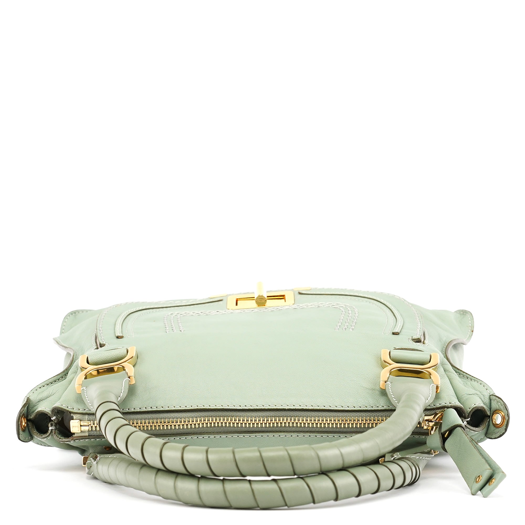 Sage Green Leather Marcie 2-Way Bag