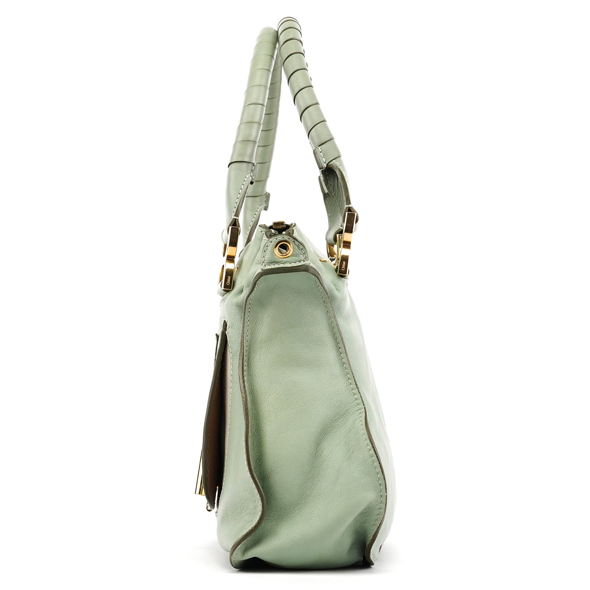 Sage Green Leather Marcie 2-Way Bag