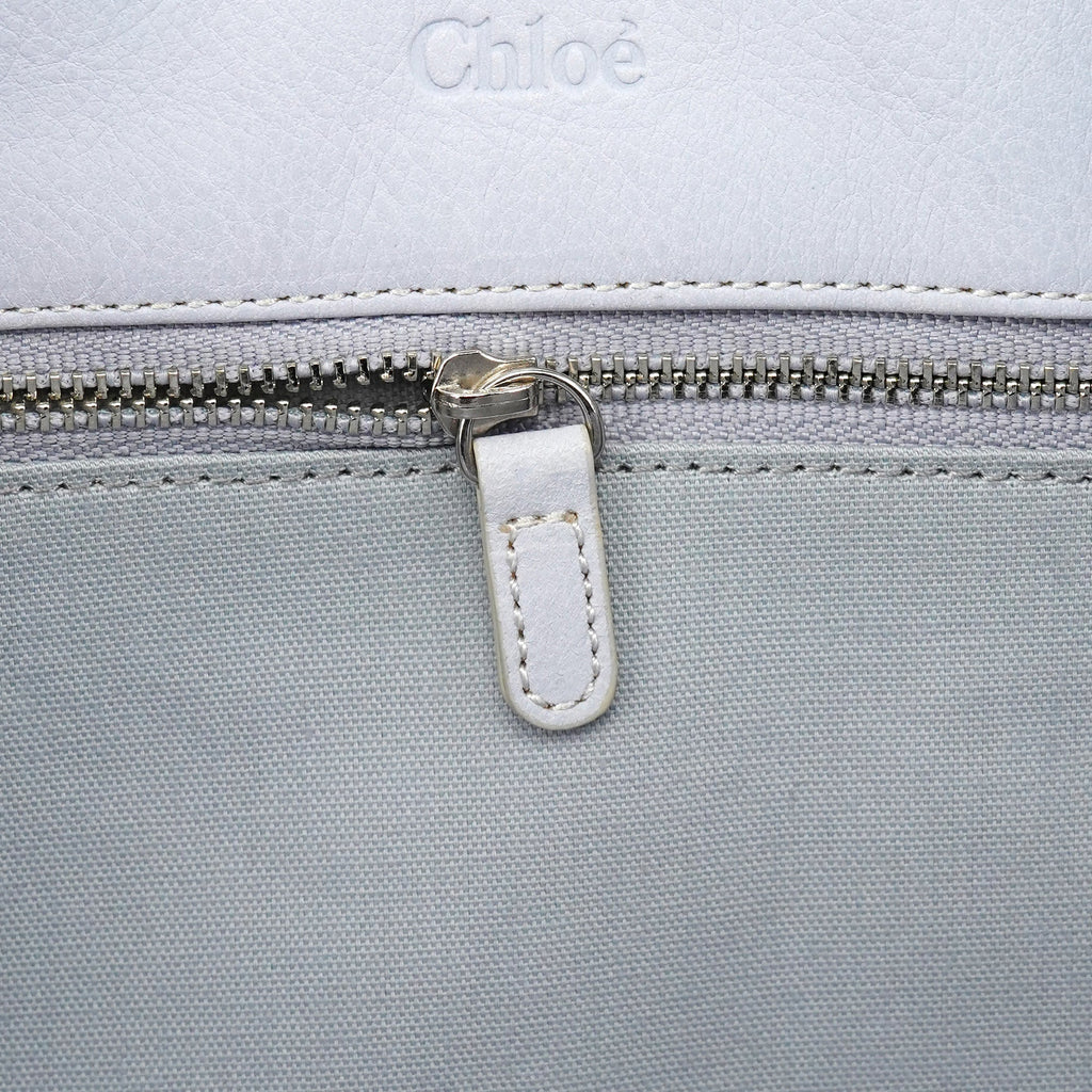 Slate Blue Leather Knot Bag