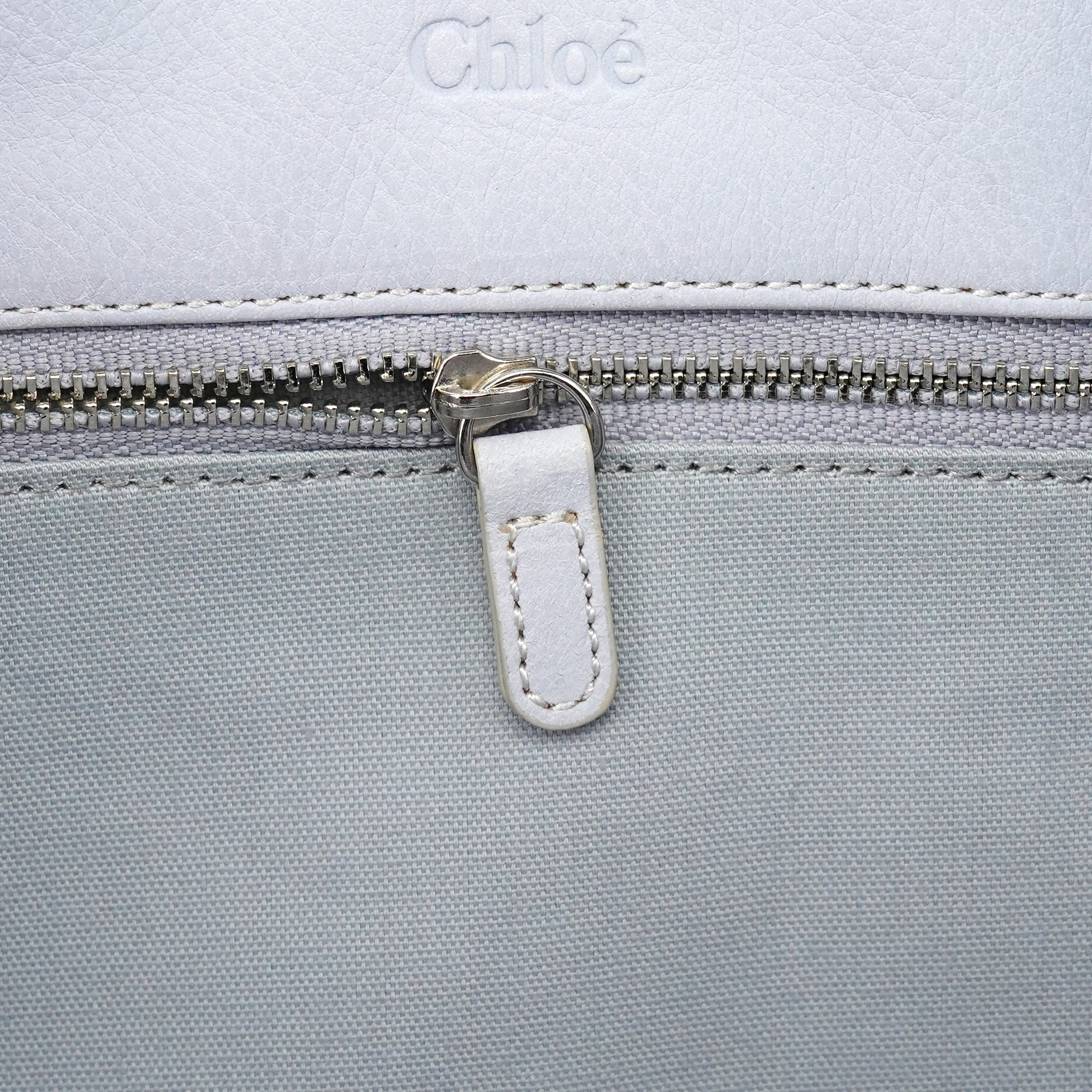 Slate Blue Leather Knot Bag