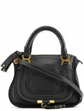 Small Black Leather Marcie 2-Way Bag