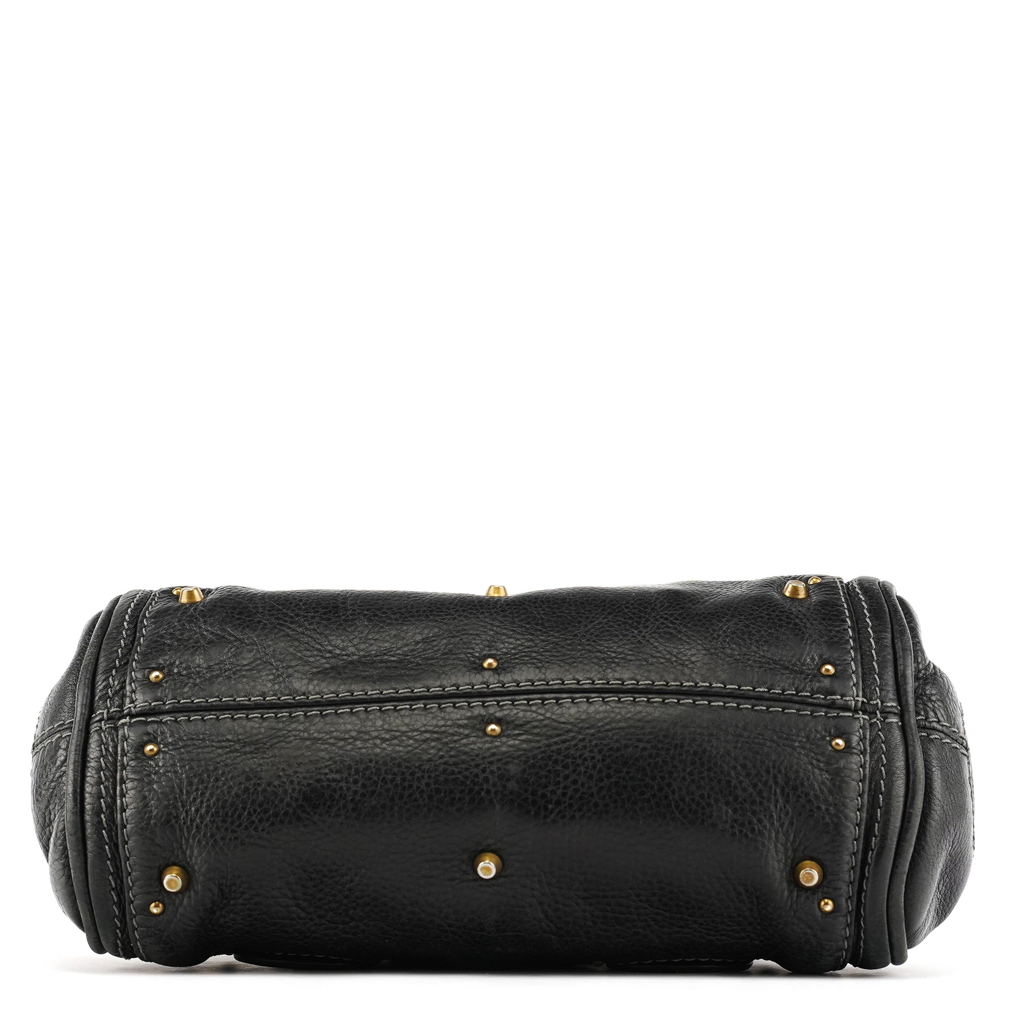 Small Black Leather Paddington Shoulder Bag