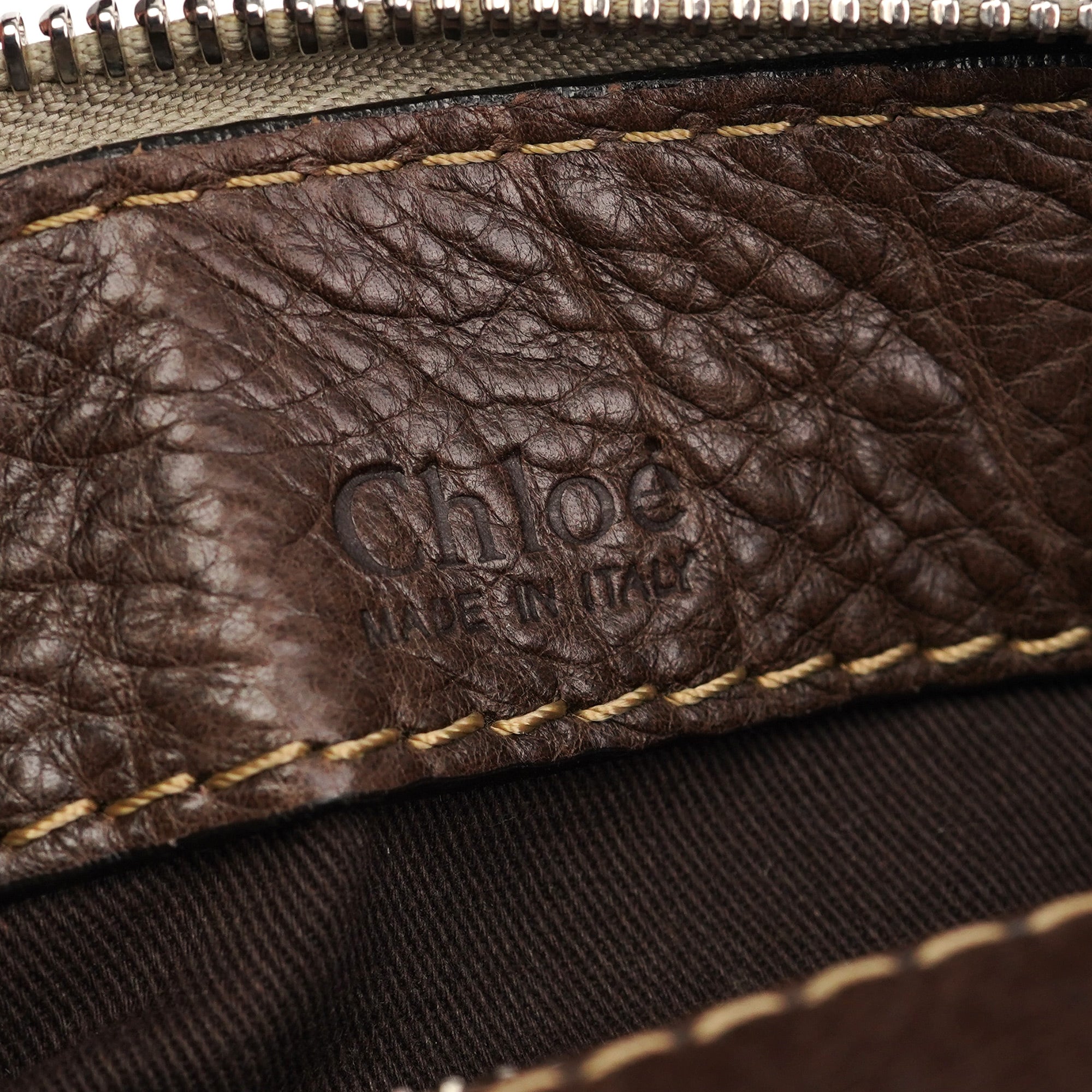 Small Brown Leather Edith Tote Bag