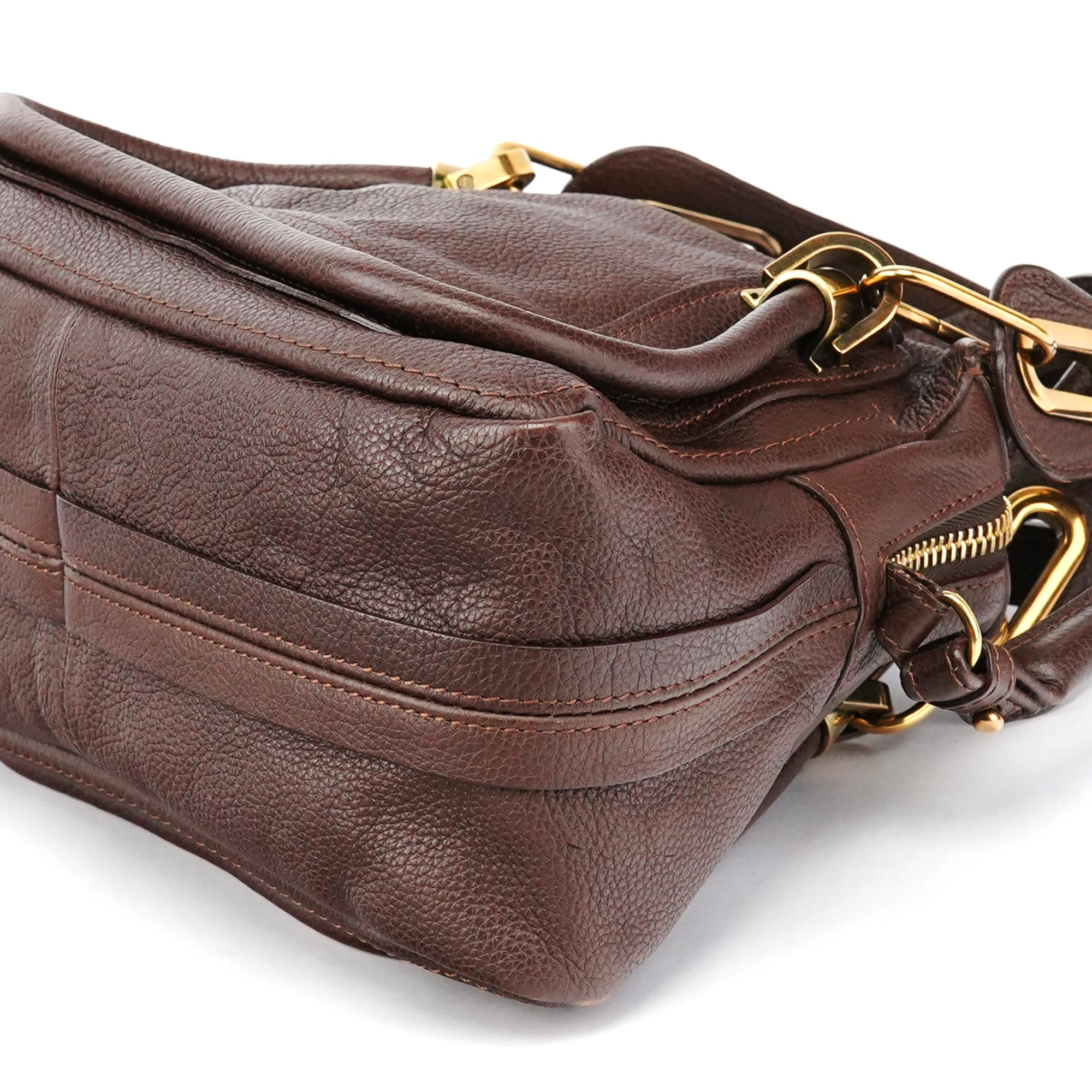 Small Brown Leather Paraty 2-Way Bag
