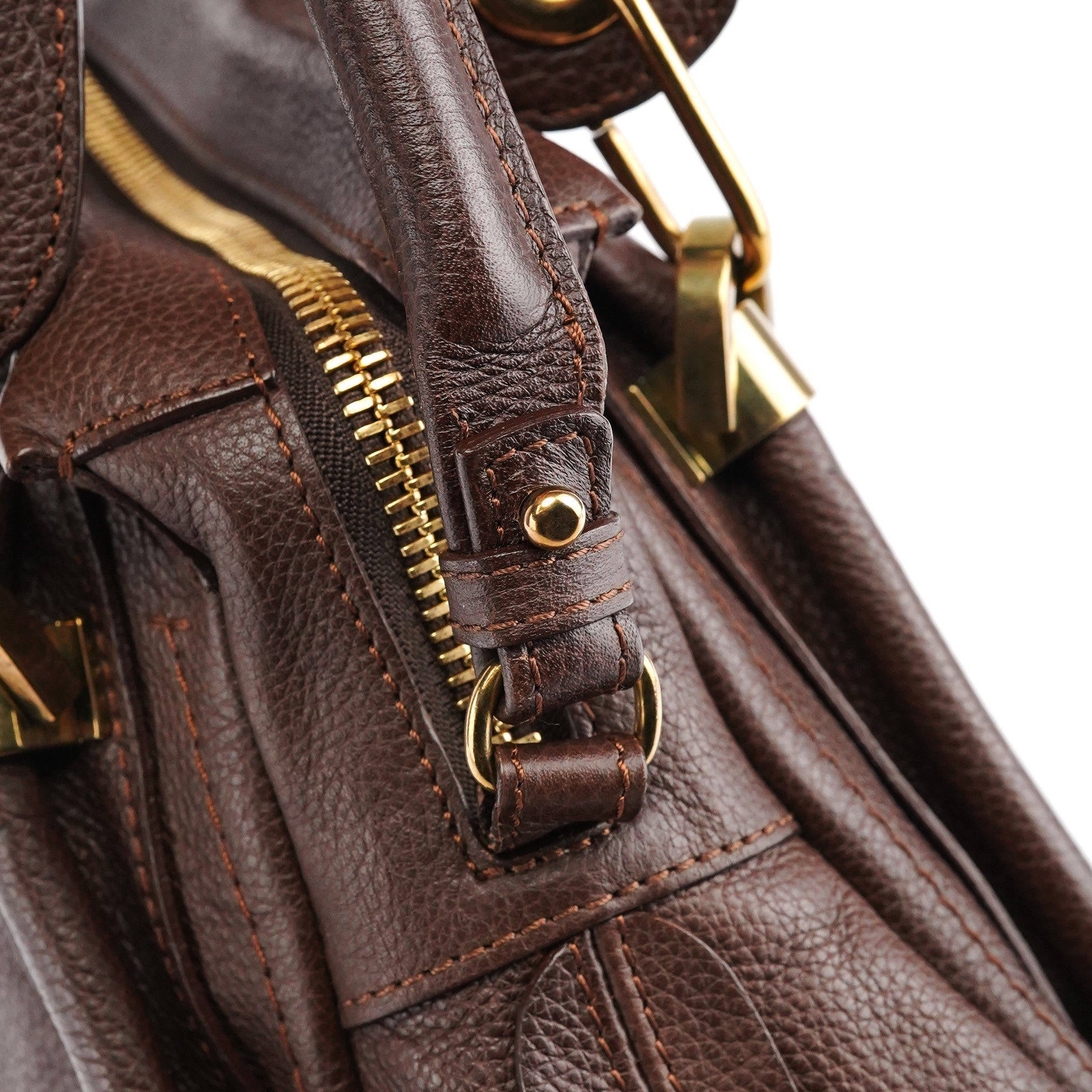 Small Brown Leather Paraty 2-Way Bag