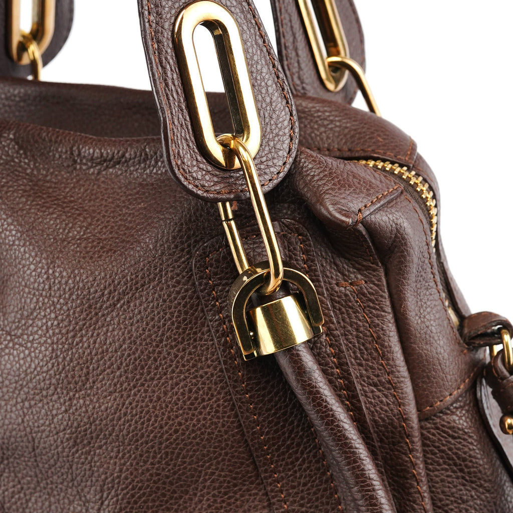 Small Brown Leather Paraty 2-Way Bag