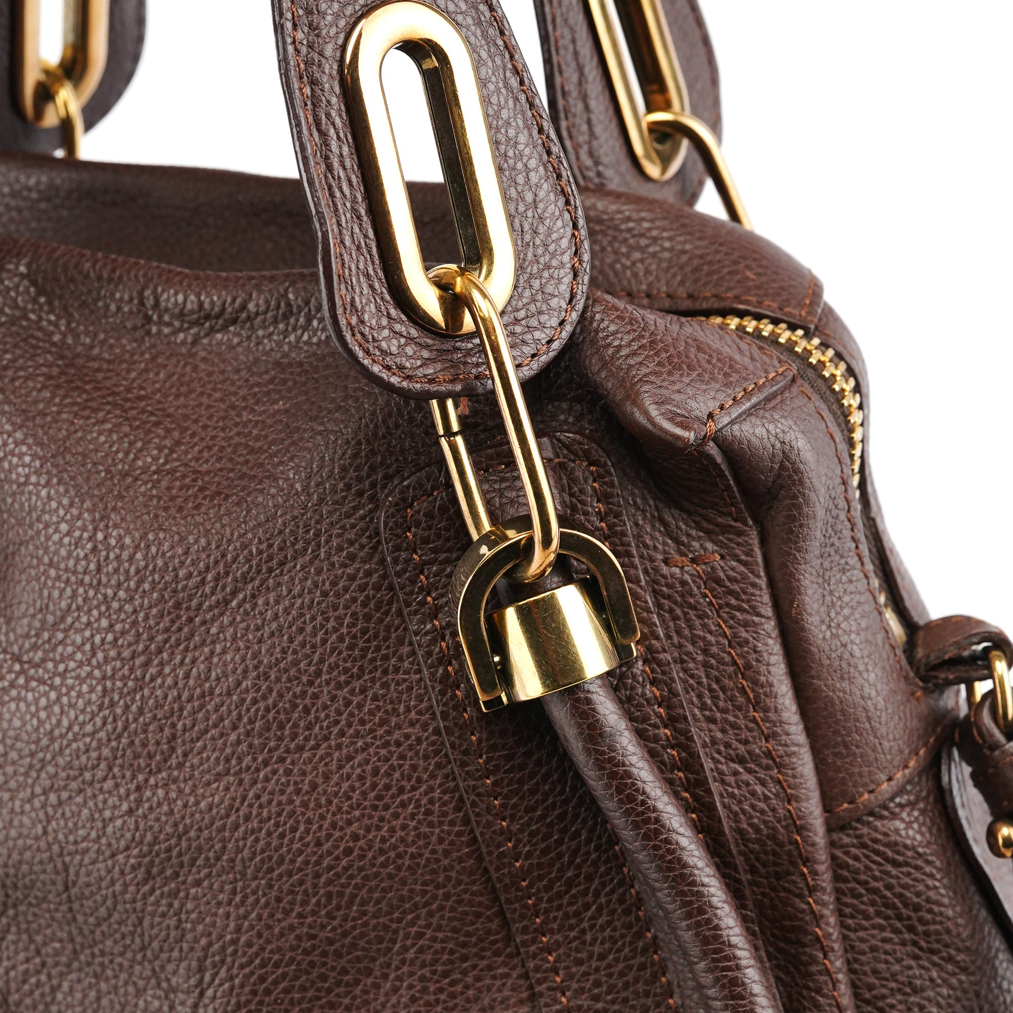 Small Brown Leather Paraty 2-Way Bag