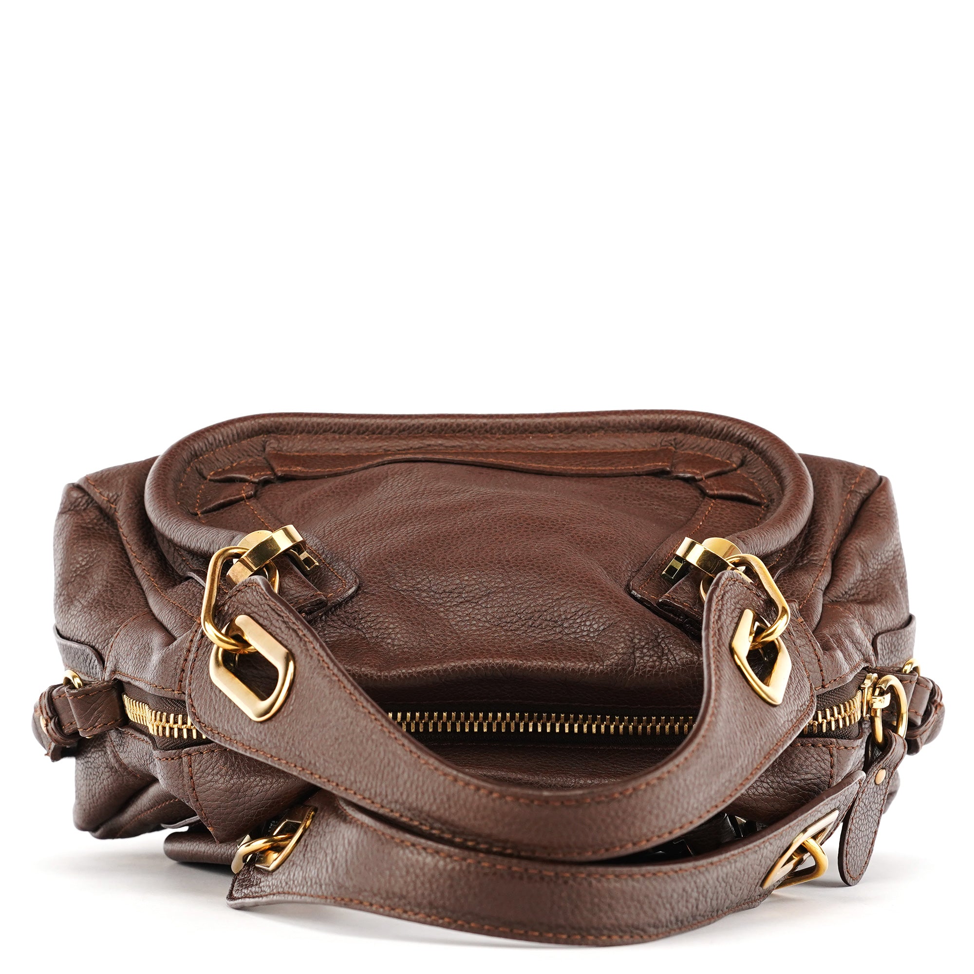Small Brown Leather Paraty 2-Way Bag