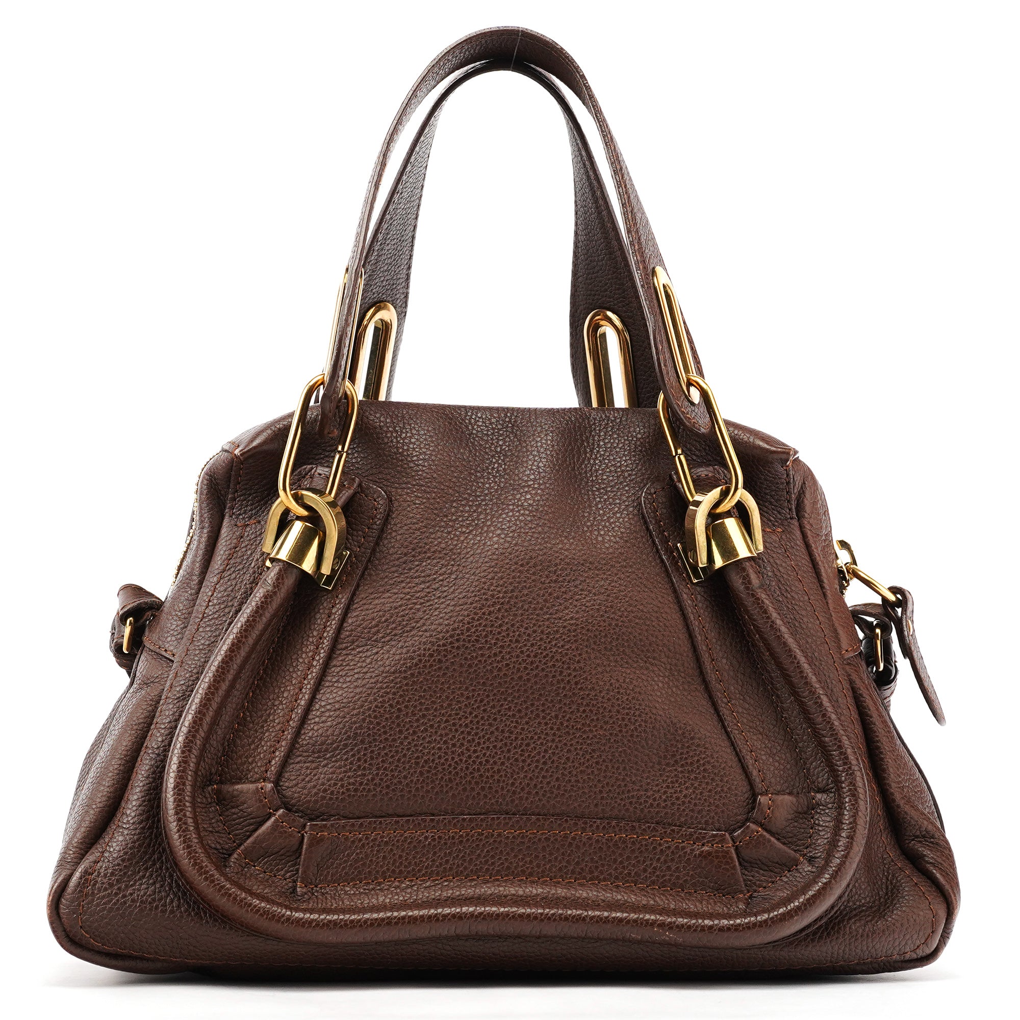 Small Brown Leather Paraty 2-Way Bag
