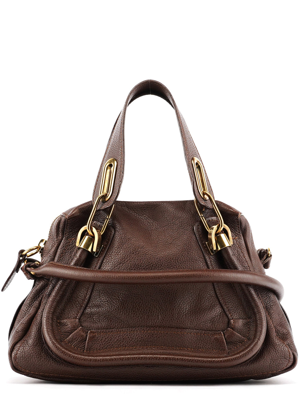 Small Brown Leather Paraty 2-Way Bag