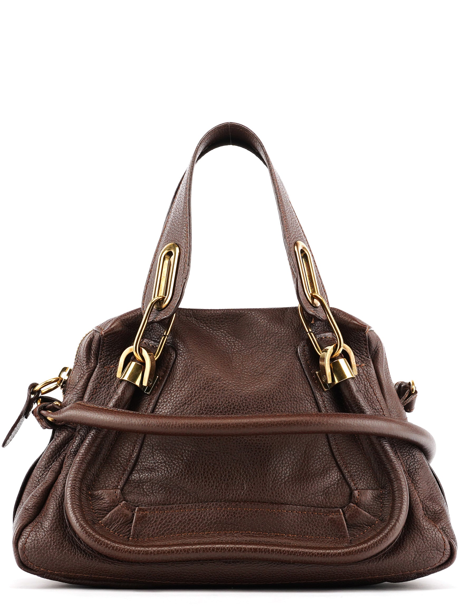 Small Brown Leather Paraty 2-Way Bag