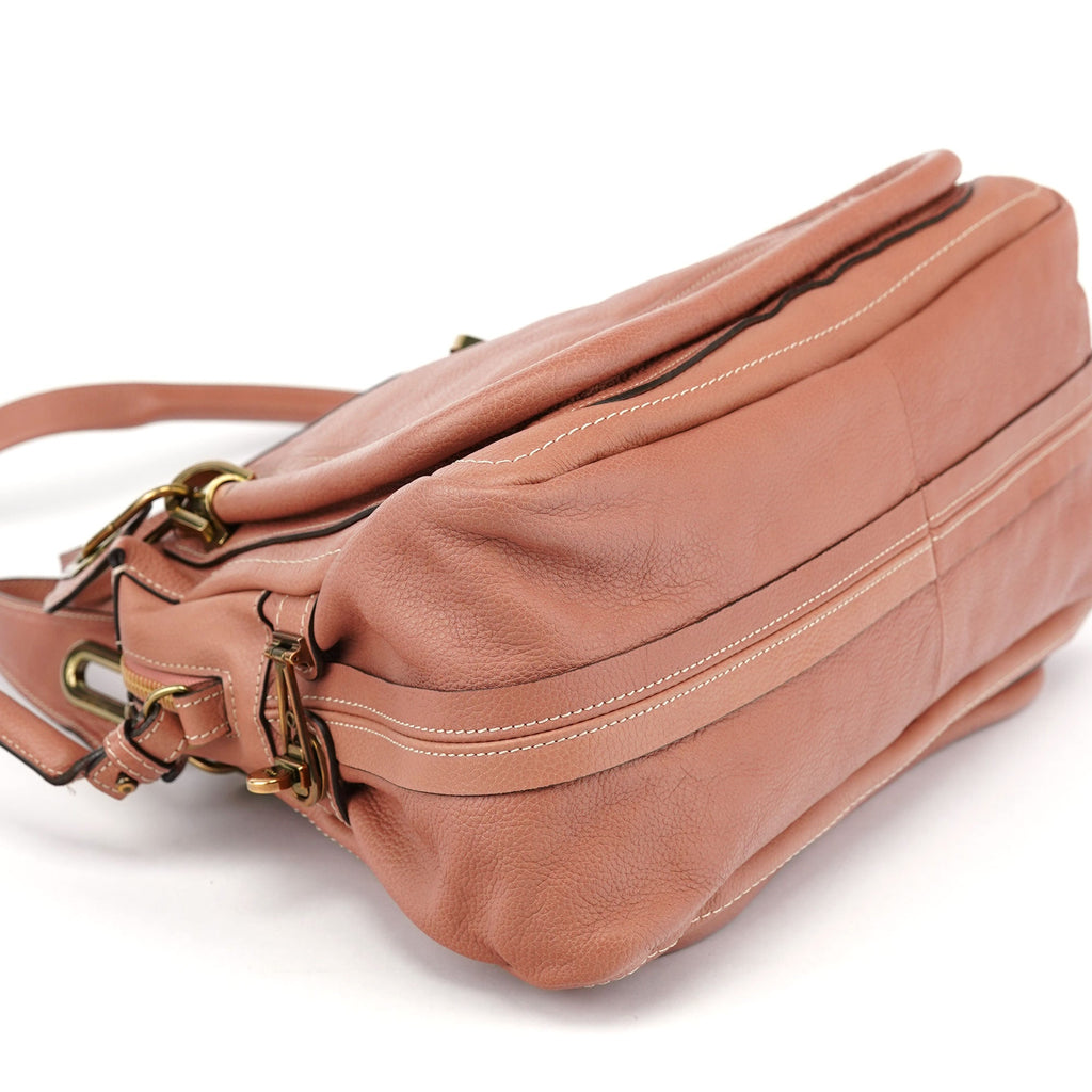 Soft Pink Leather Paraty 2-Way Shoulder Bag