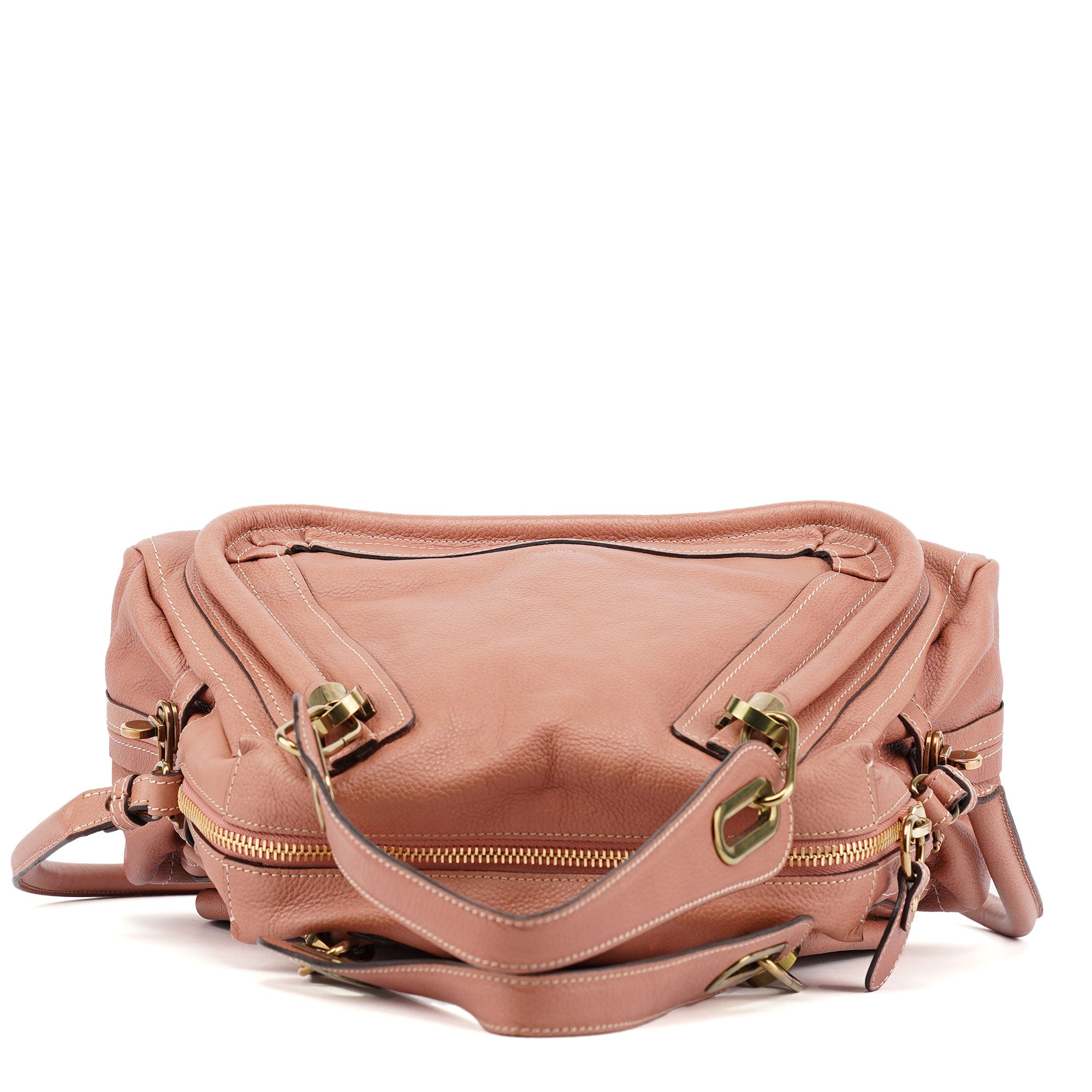 Soft Pink Leather Paraty 2-Way Shoulder Bag