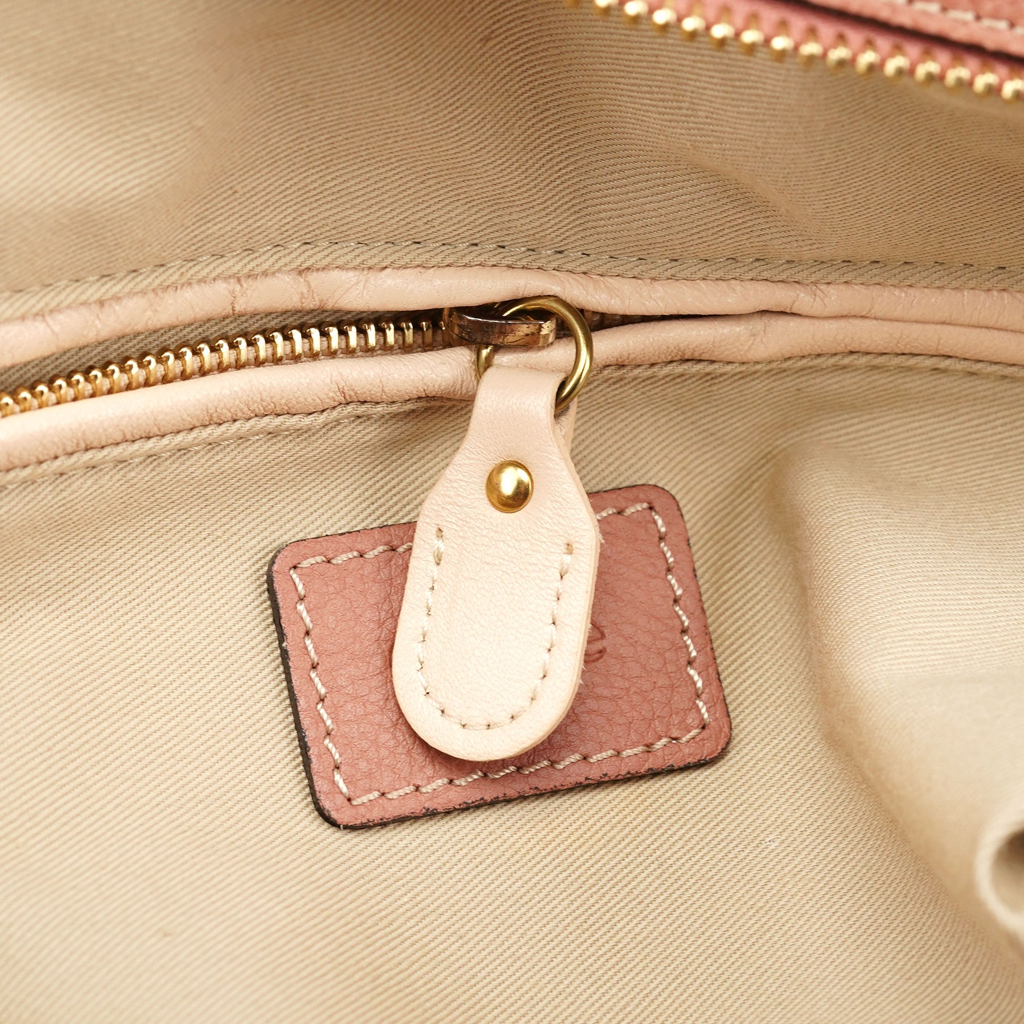 Soft Pink Leather Paraty 2-Way Shoulder Bag