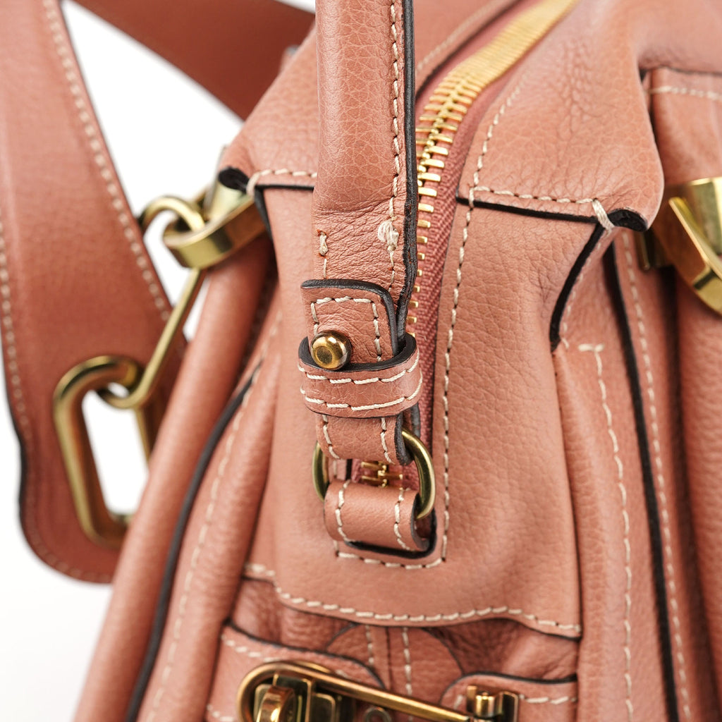 Soft Pink Leather Paraty 2-Way Shoulder Bag