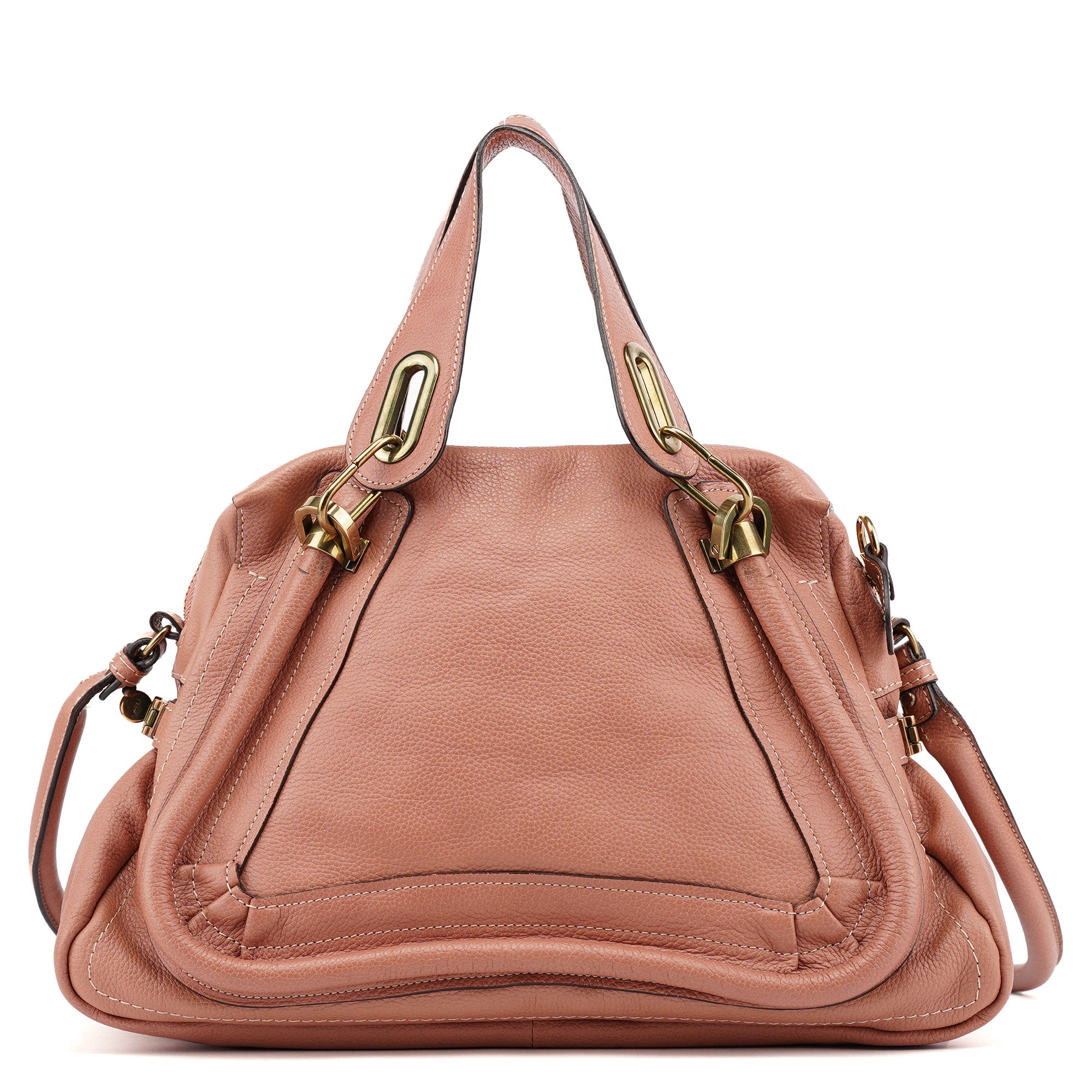 Soft Pink Leather Paraty 2-Way Shoulder Bag