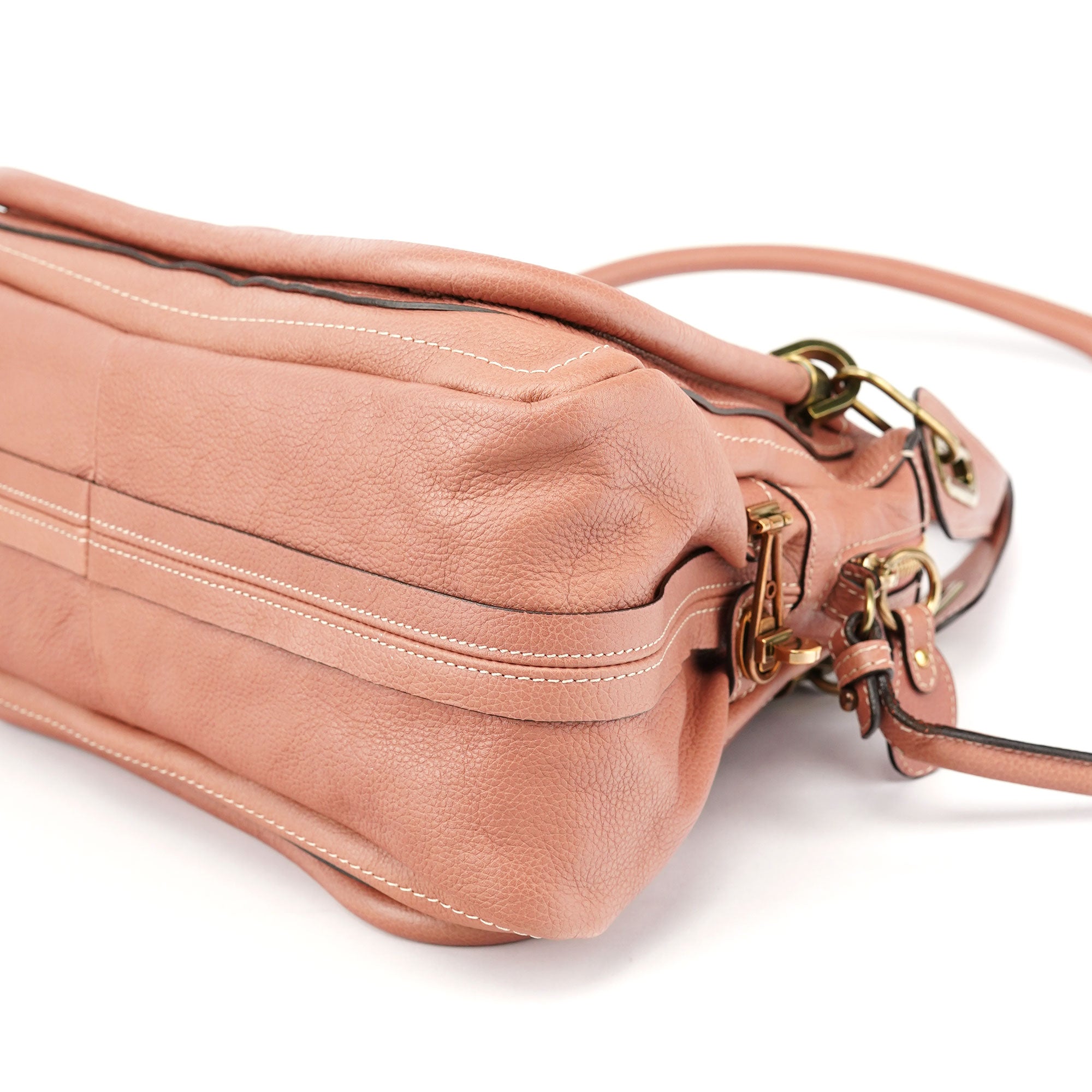 Soft Pink Leather Paraty 2-Way Shoulder Bag