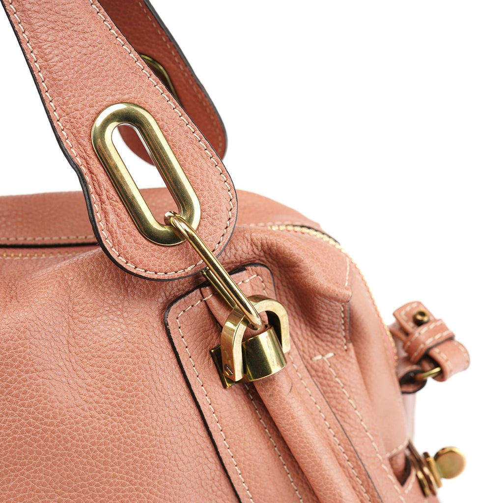 Soft Pink Leather Paraty 2-Way Shoulder Bag