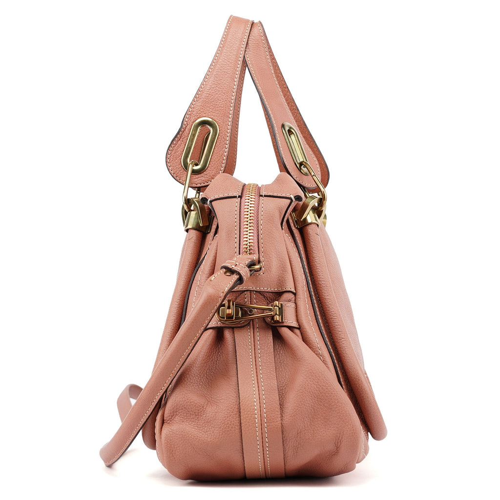 Soft Pink Leather Paraty 2-Way Shoulder Bag