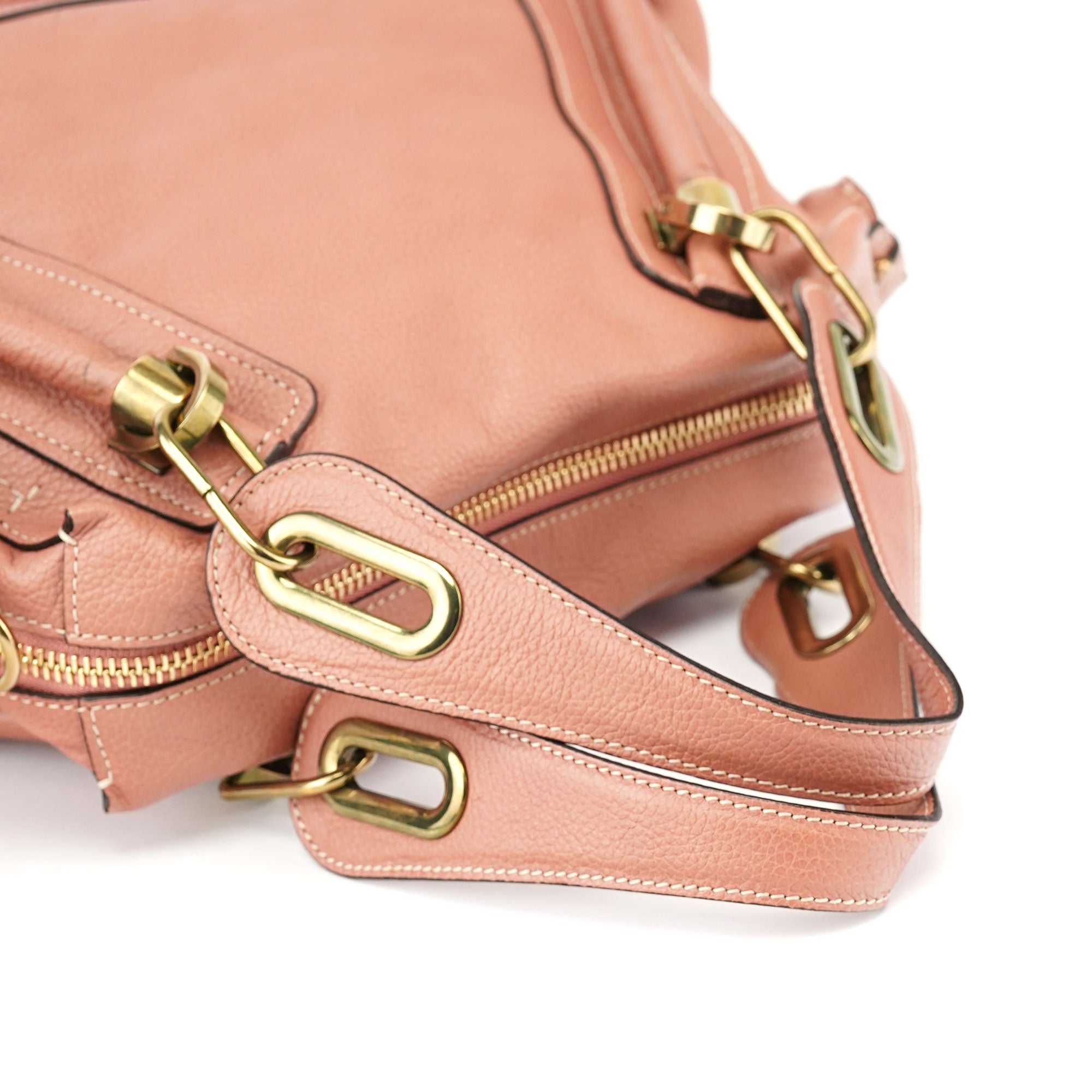 Soft Pink Leather Paraty 2-Way Shoulder Bag