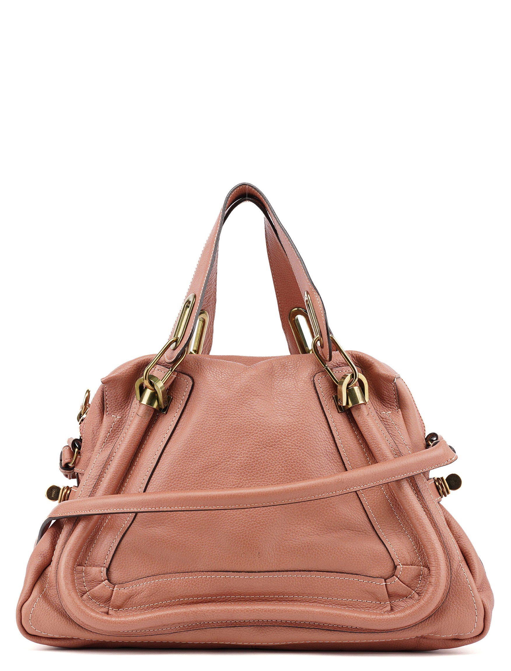 Soft Pink Leather Paraty 2-Way Shoulder Bag