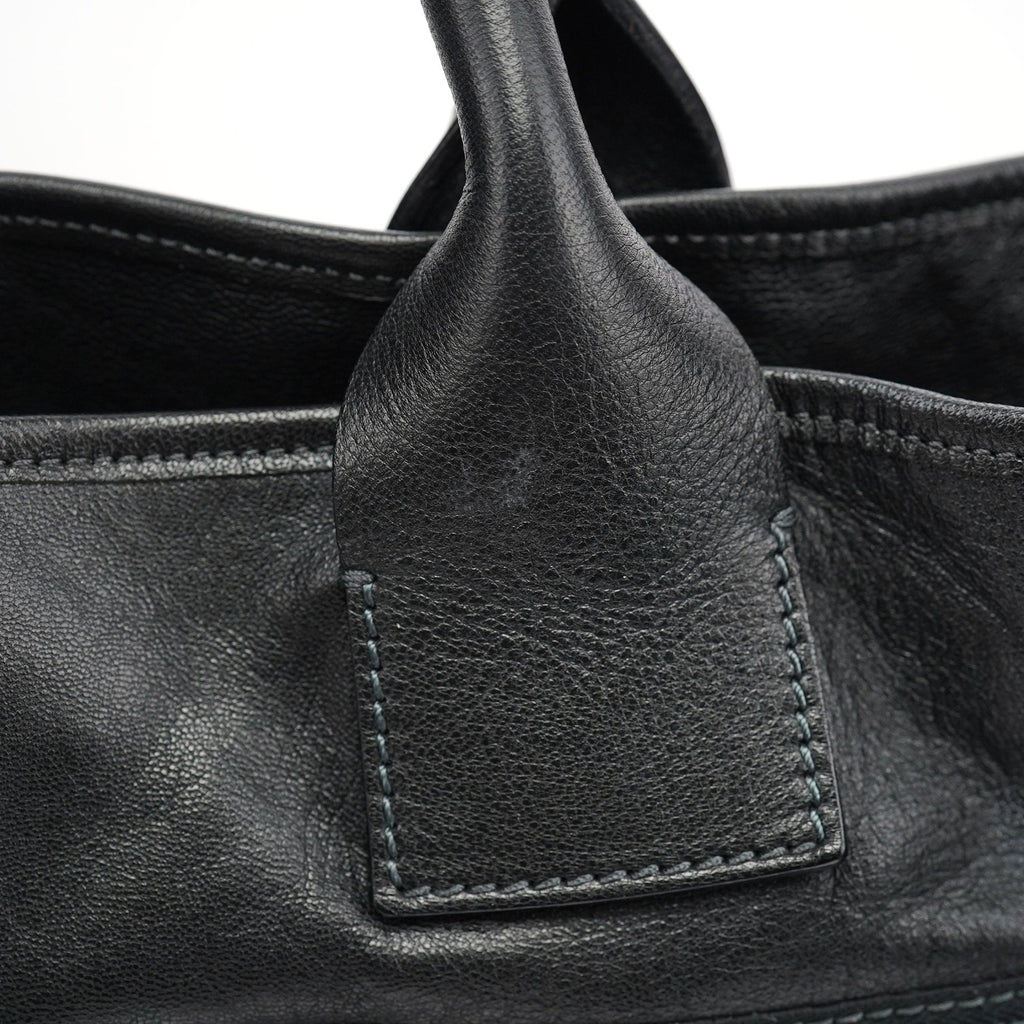 Spring 2006 Anthracite Leather Zippered Tote