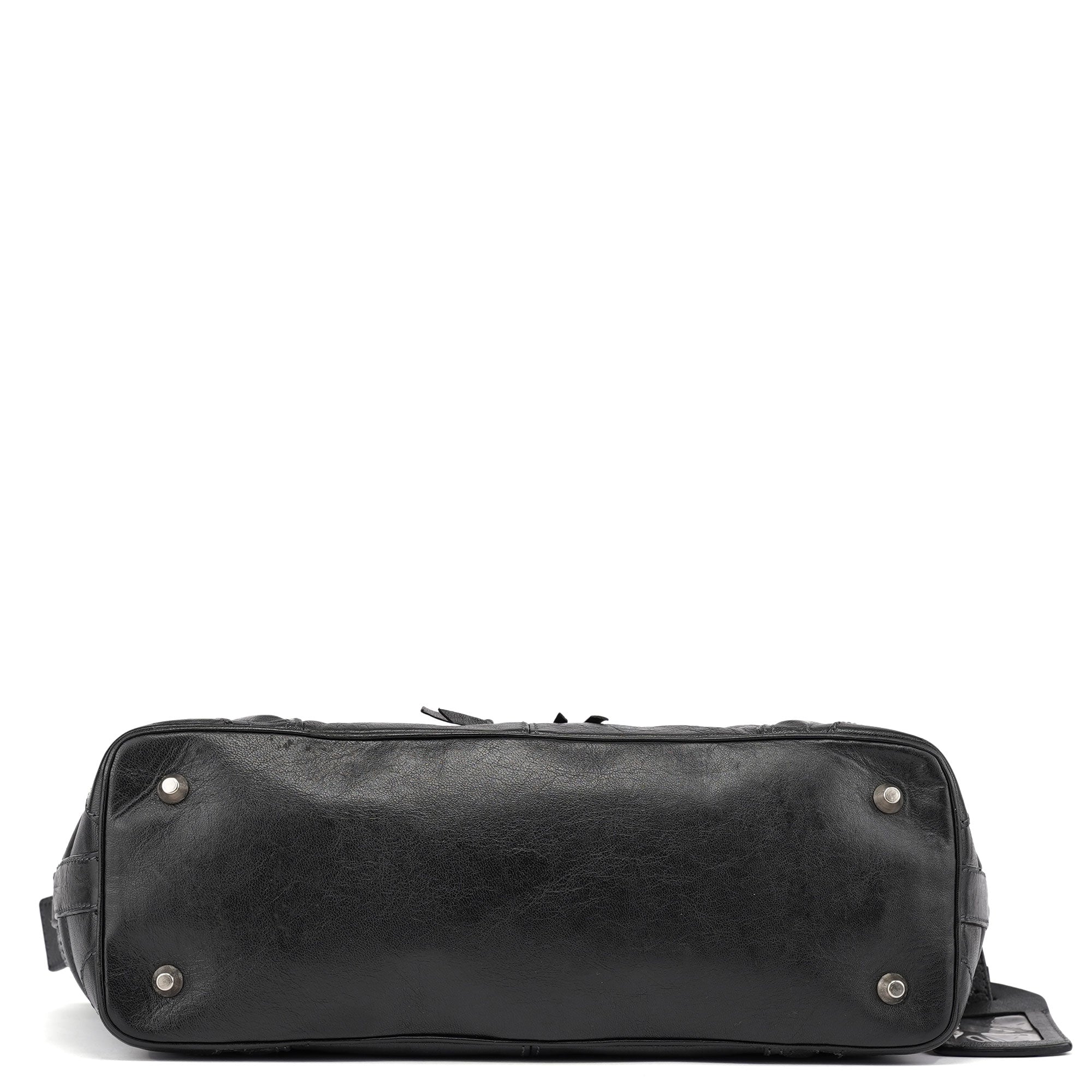 Spring 2006 Anthracite Leather Zippered Tote