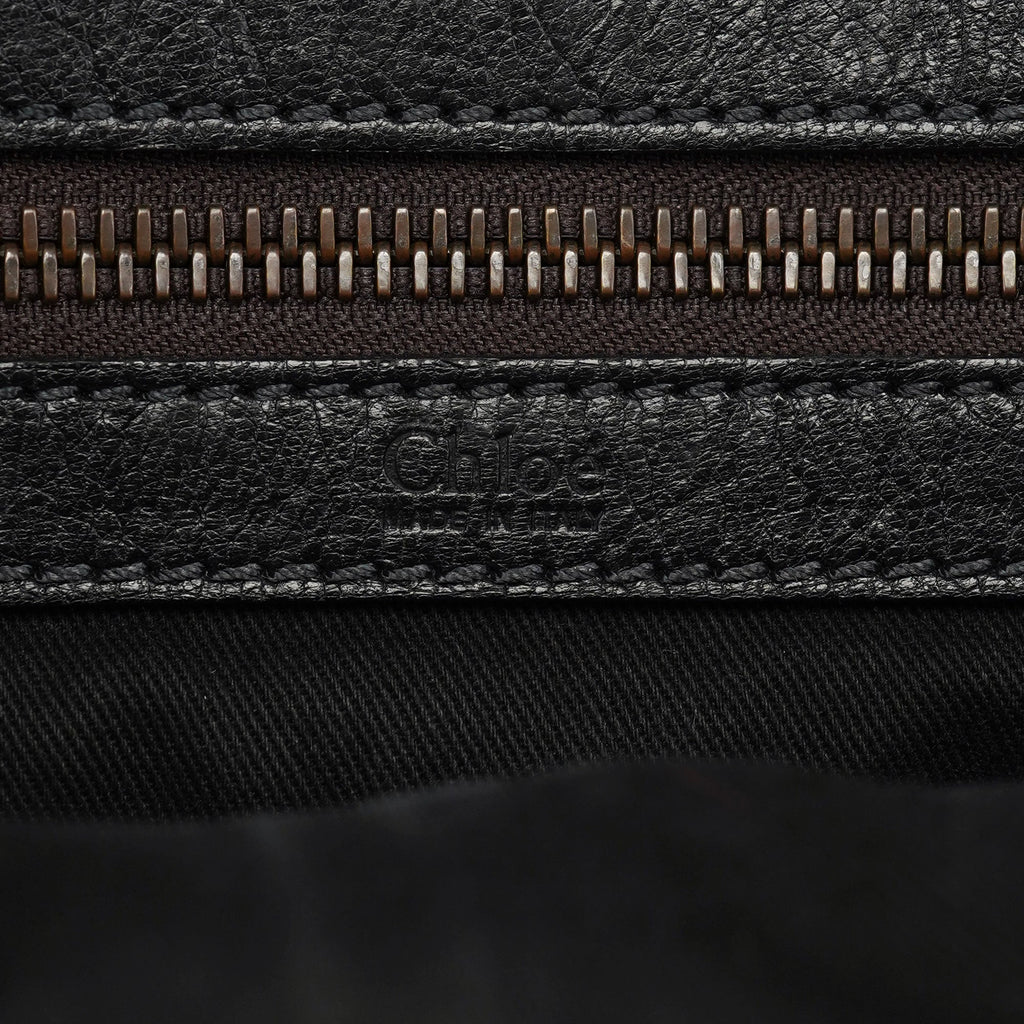 Spring 2006 Anthracite Leather Zippered Tote